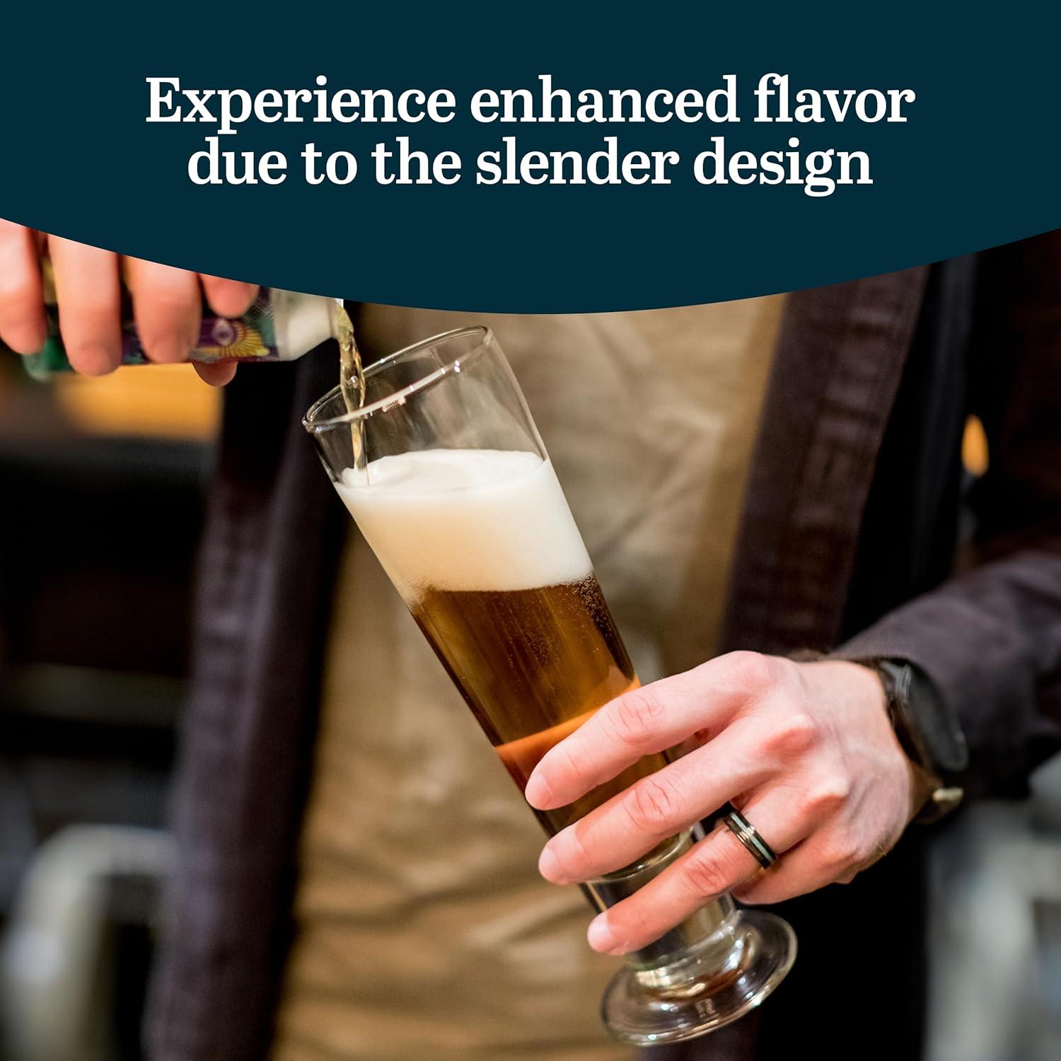 Libbey Libbey Stockholm Pilsner Beer Glasses, 15 oz. (Set of 4)