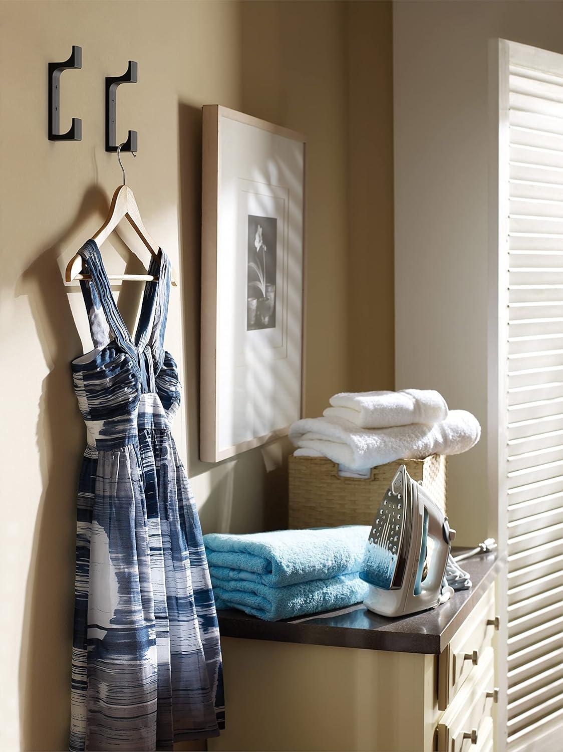 Amerock Bray Contemporary Double Prong Decorative Wall Hook