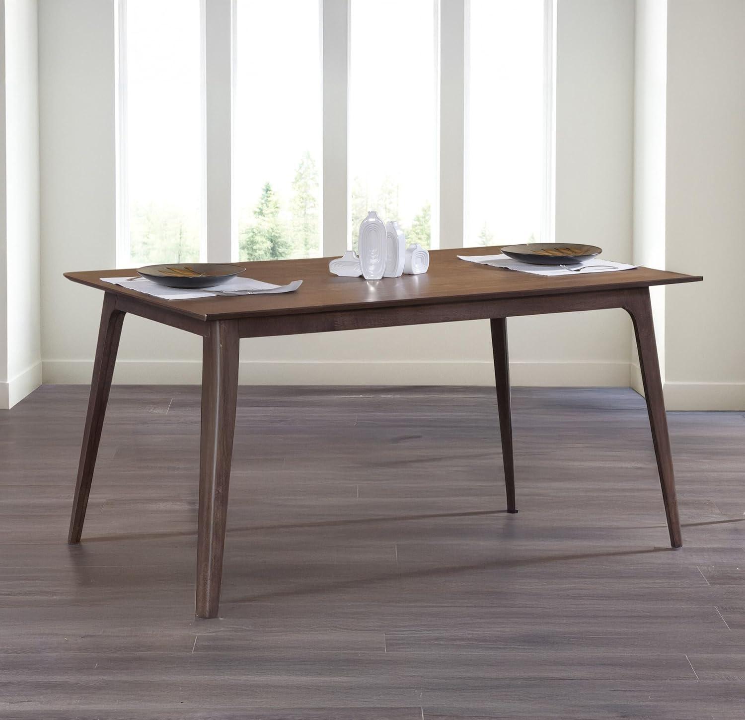 New Classic Furniture,Furniture Oscar 59 Solid Wood Retangular Dining Table In Walnut