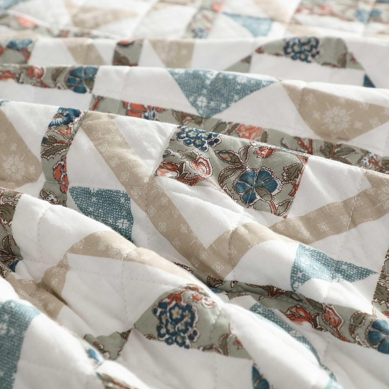 Wrangler Wrangler Annie Blue Cotton Reversible Quilt Set