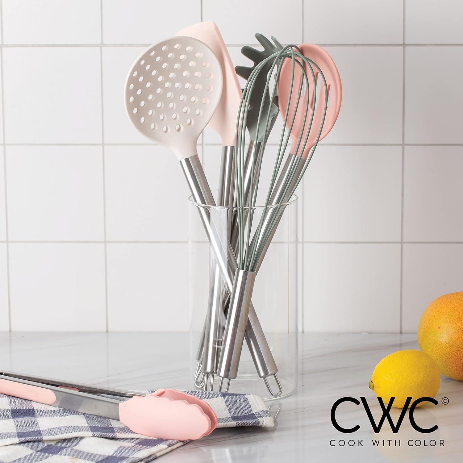 COOK WITH COLOR 10-Pc Cooking Utensils Set Kitchen Gadgets & Essentials, Mint