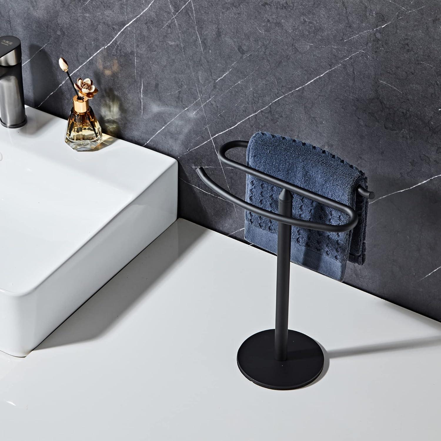 JASODI F0BMKV61HX Hand Towel Holder Stand, Free-Standing Towel Rack