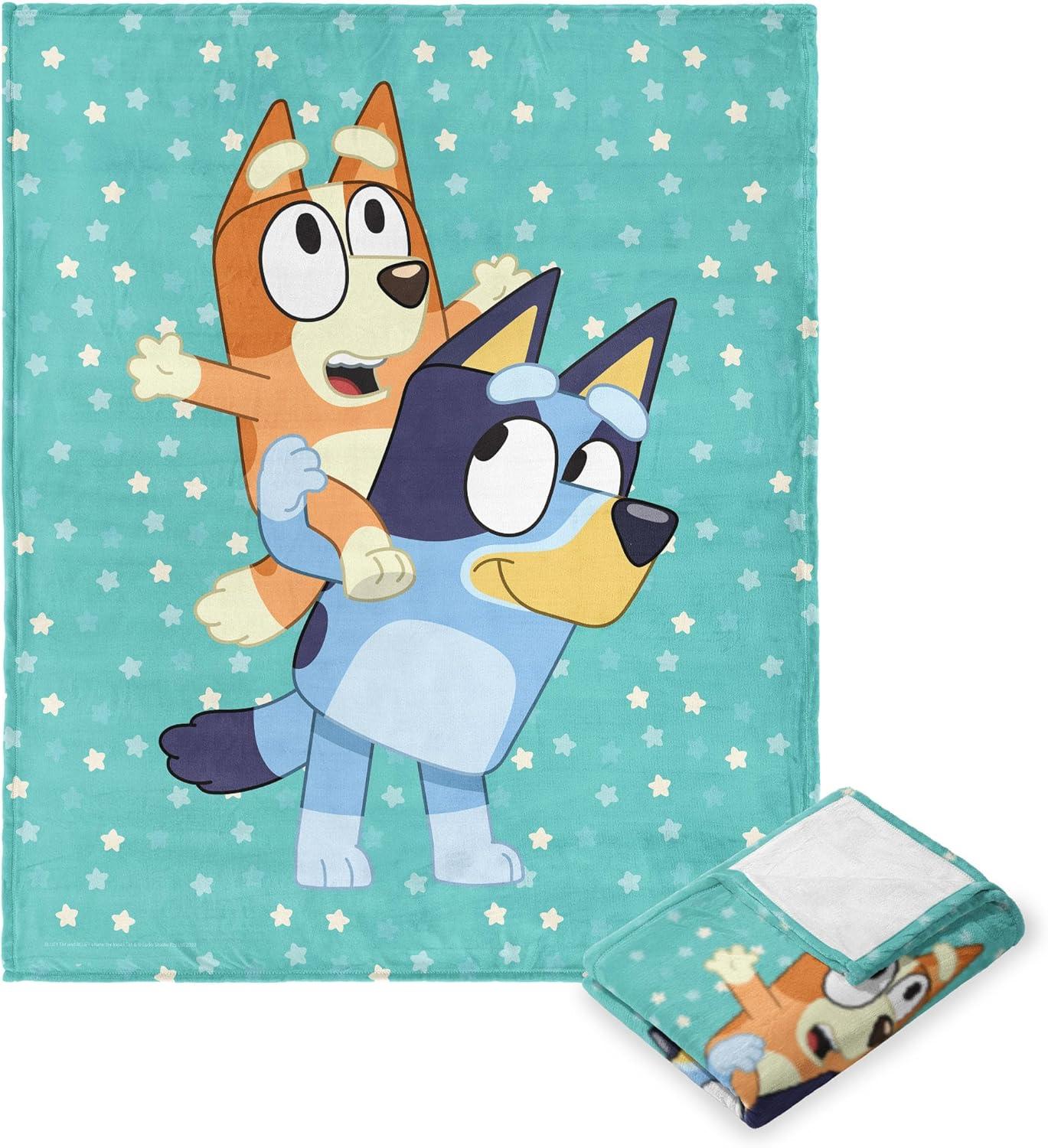 Northwest Bluey Big Play Silk Touch Throw Blanket, Ultra-Soft Character Throw, Cozy Plush TV Blanket, 50x60 Inches