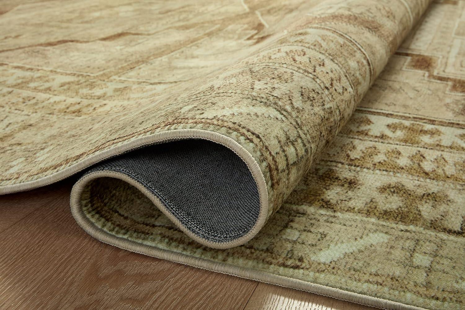Sinclair II Rug by Magnolia Home by Joanna Gaines x Loloi - Khaki and Tobacco / 8'6" x 11'6"