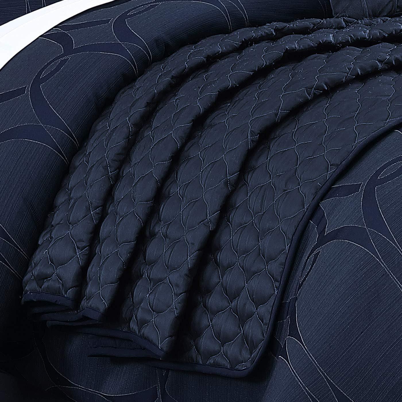 Destiny Dark Blue Comforter Set