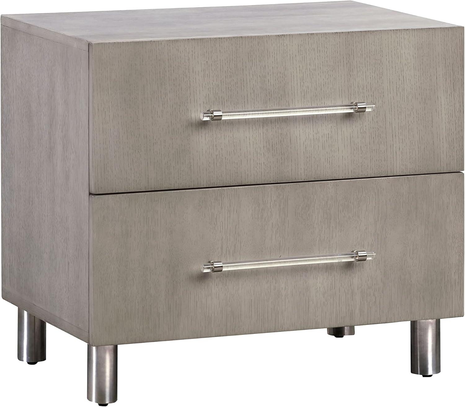 Modus Furniture Argento Nightstand in Misty Grey