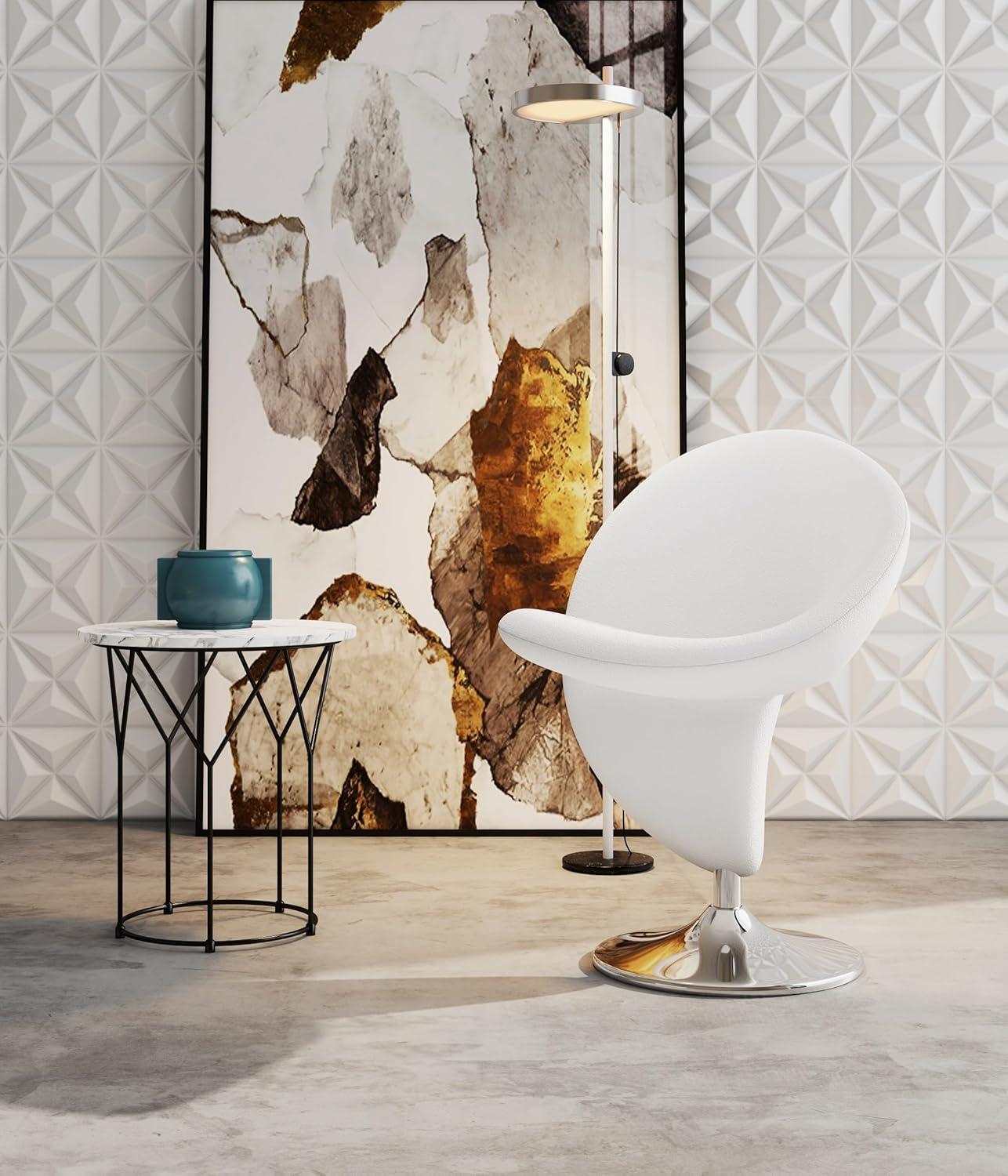 Curl Upholstered Swivel Accent Chair
