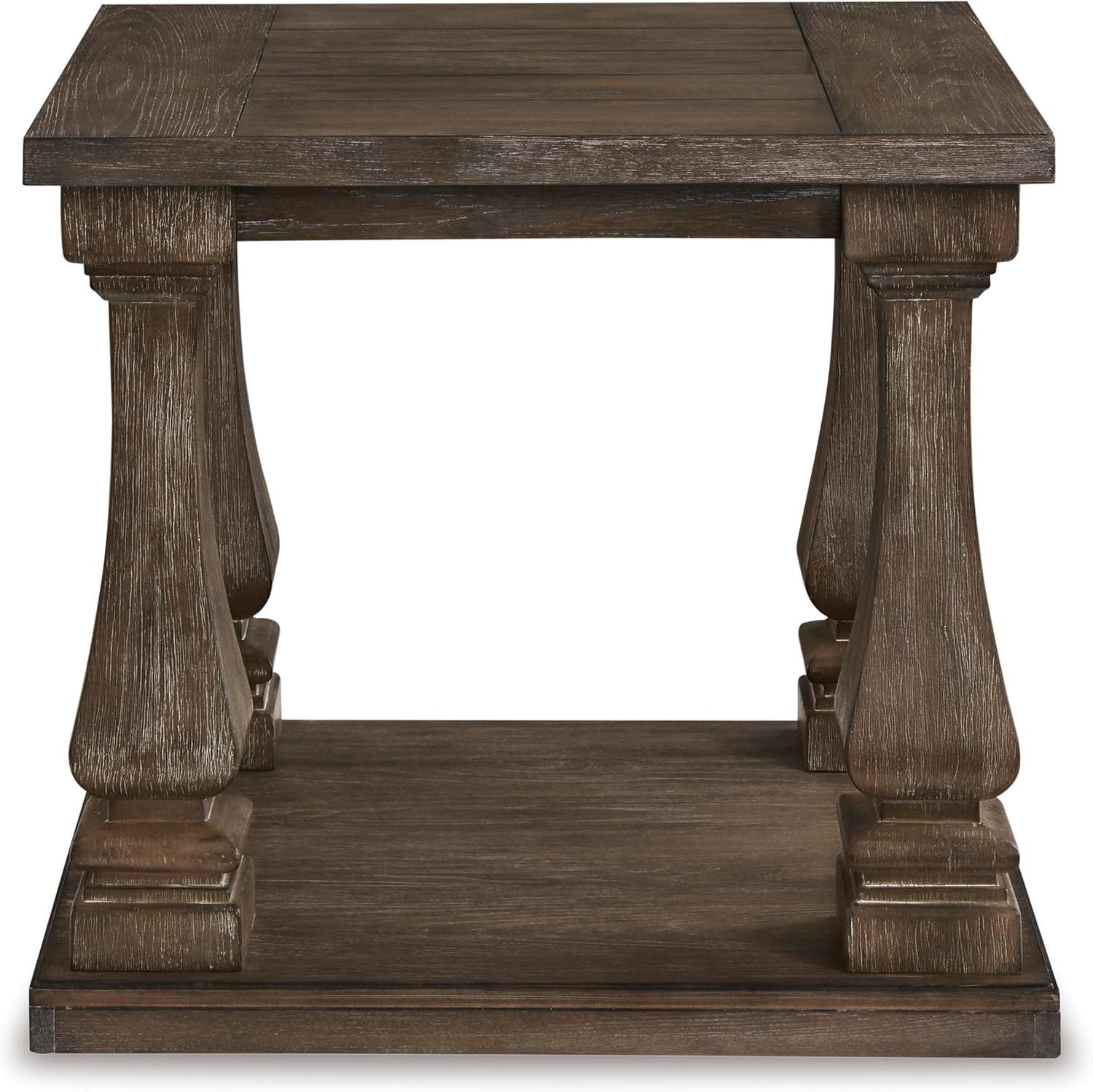 Johnelle Rectangular End Table Gray - Signature Design by Ashley