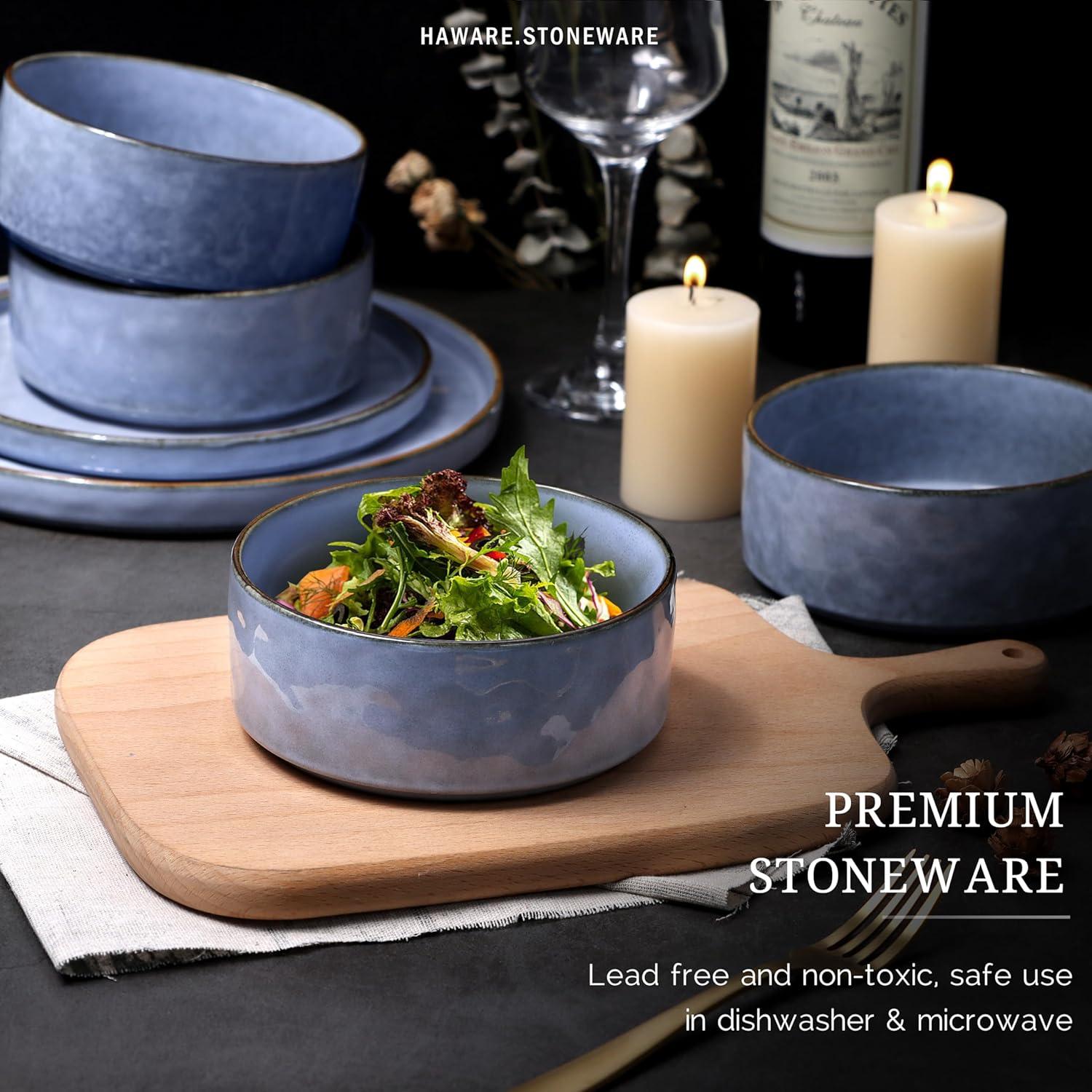 Tristyn 16 Piece Stoneware Dinnerware Set - Service for 4