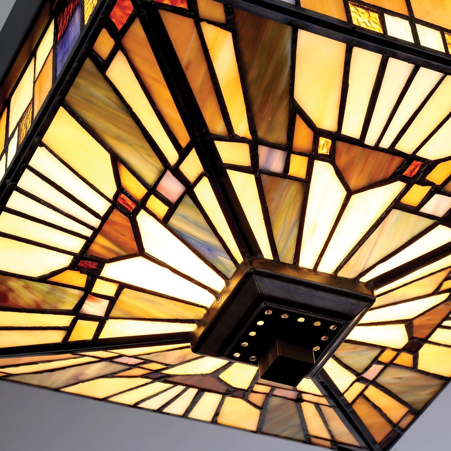 Quoizel Lighting Inglenook 2 - Light Flush Mount in  Valiant Bronze