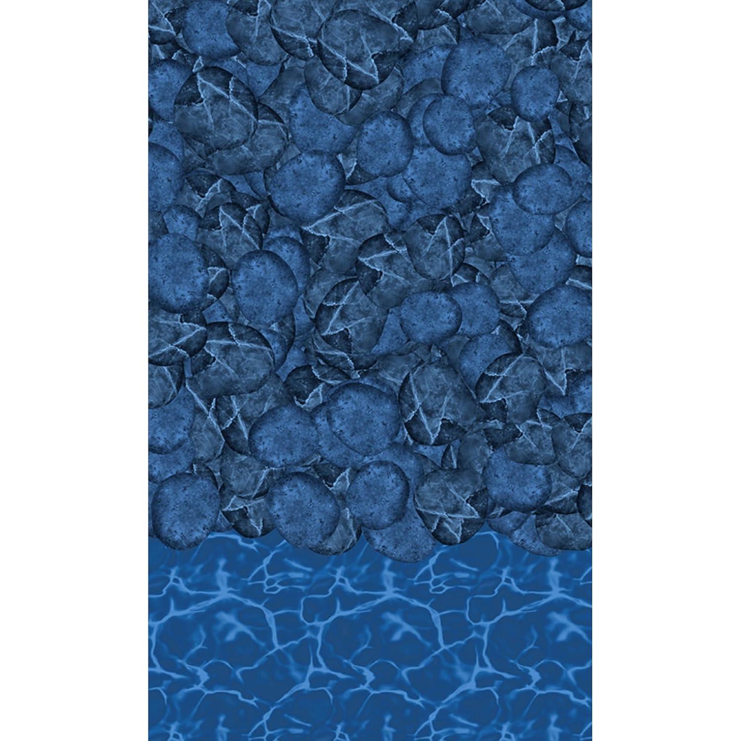 Pebble Cove 18 ft Round Blue Vinyl Pool Liner
