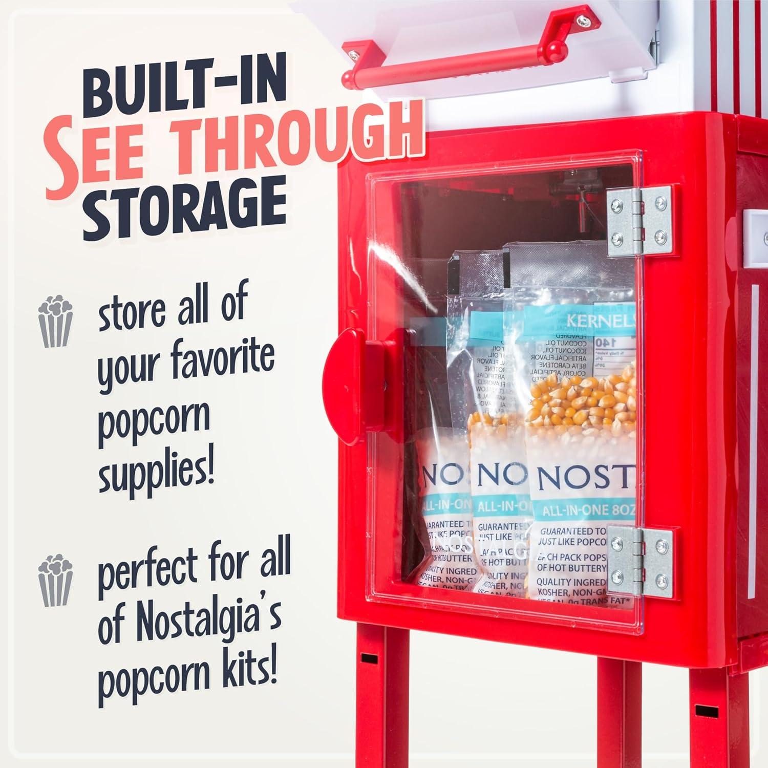 Nostalgia Nostalgia 3 oz. Popcorn Machine with Cart