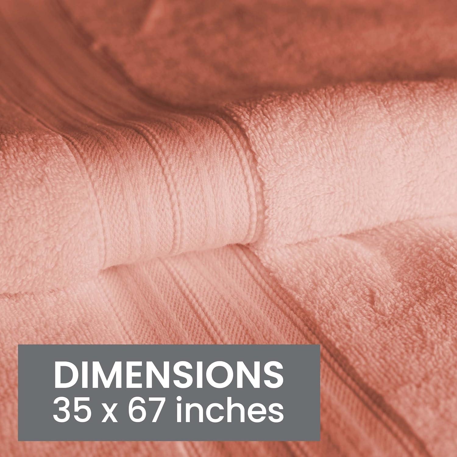 2pc Odor Resistant Bath Sheets Shifting Sand - Bennett & Shea Home: Heavyweight Cotton, Machine Washable