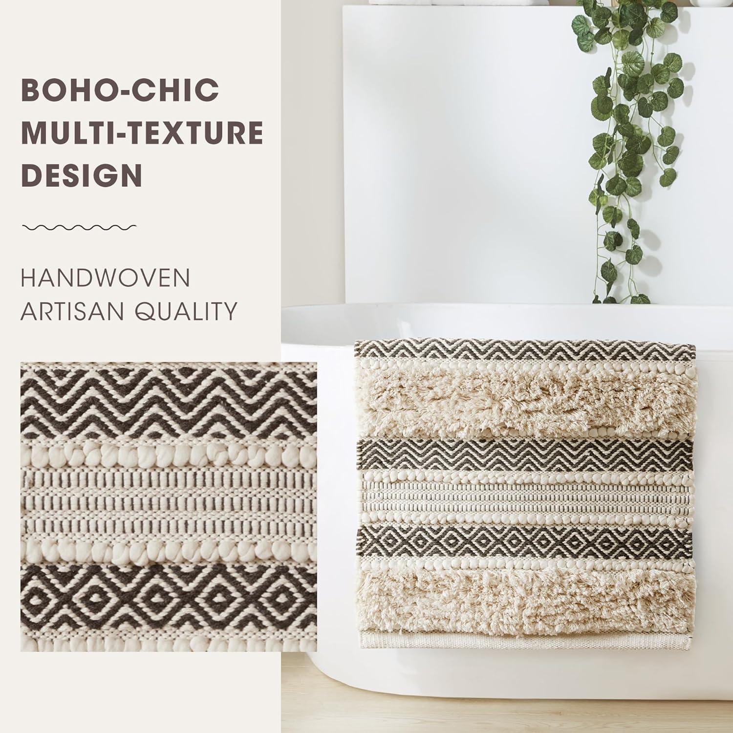 INK+IVY Asher Cotton Blend Bath Rug with Non-Slip Backing & Reviews | Wayfair