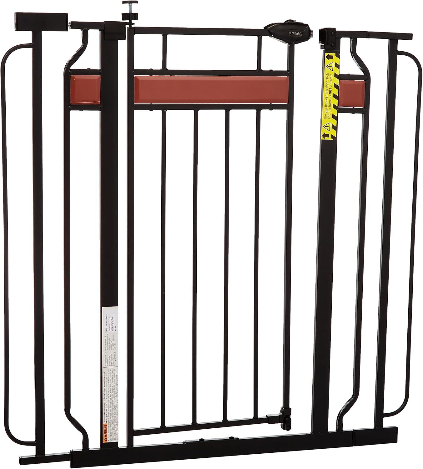 Regalo Extra Tall Home Accents Metal Walk Through Baby Gate