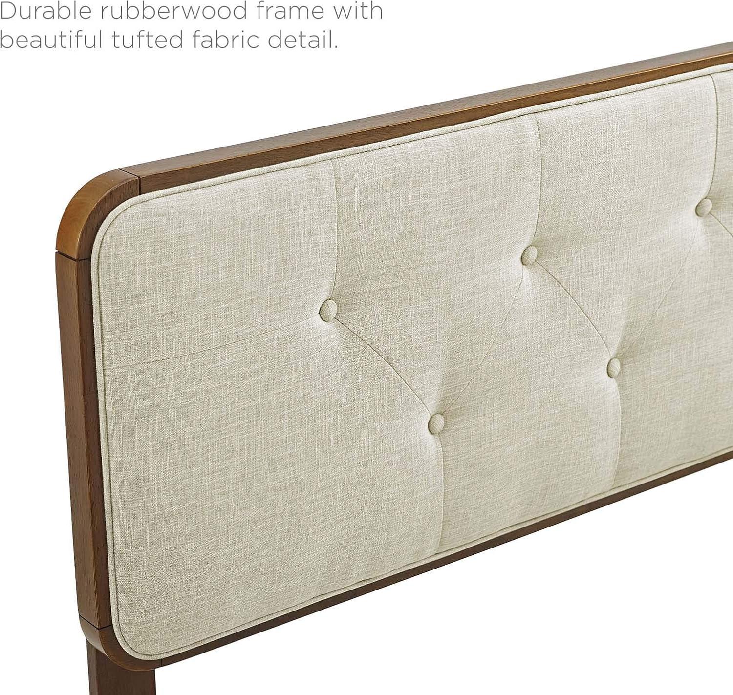 Bridgette Wood Platform Bed with Splayed Legs