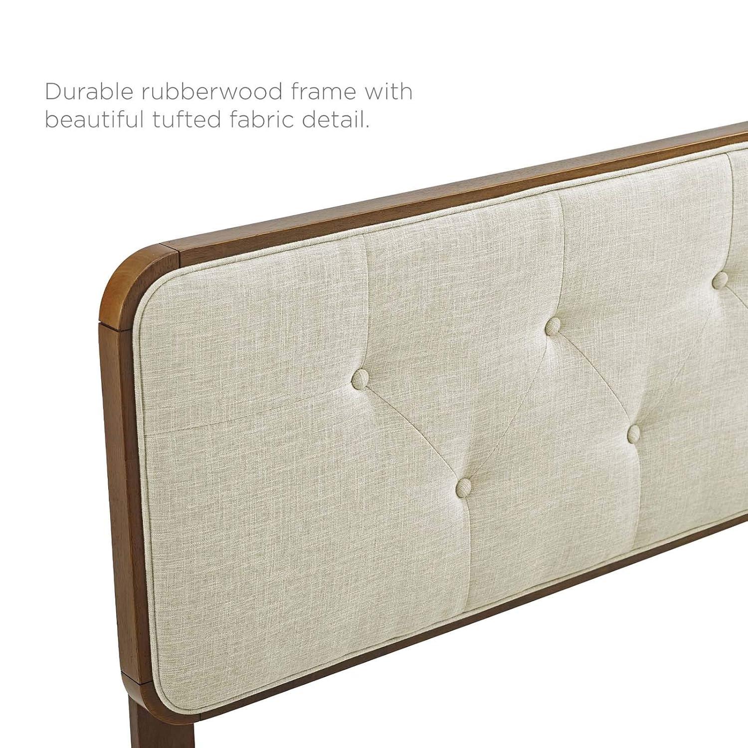 Bridgette Wood Platform Bed with Splayed Legs