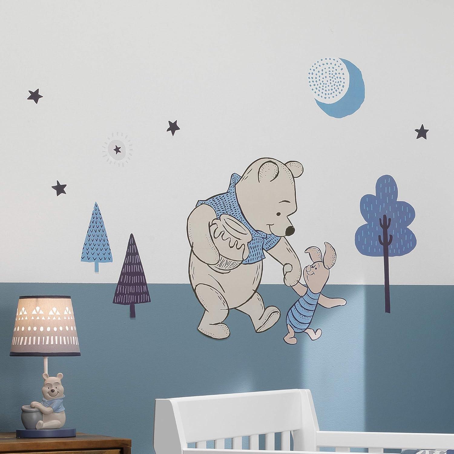 Disney Baby Forever Pooh Blue/Beige Bear Wall Decals by Lambs & Ivy