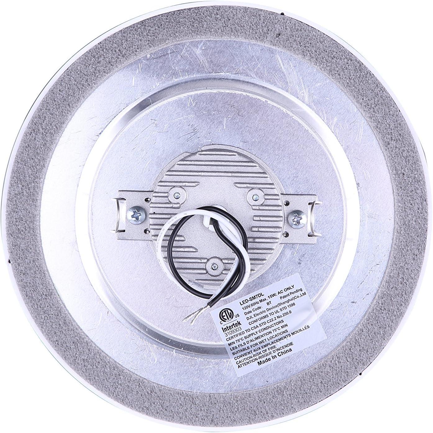 Sleek 7" Brushed Nickel LED Disc Light, Energy Star Rated