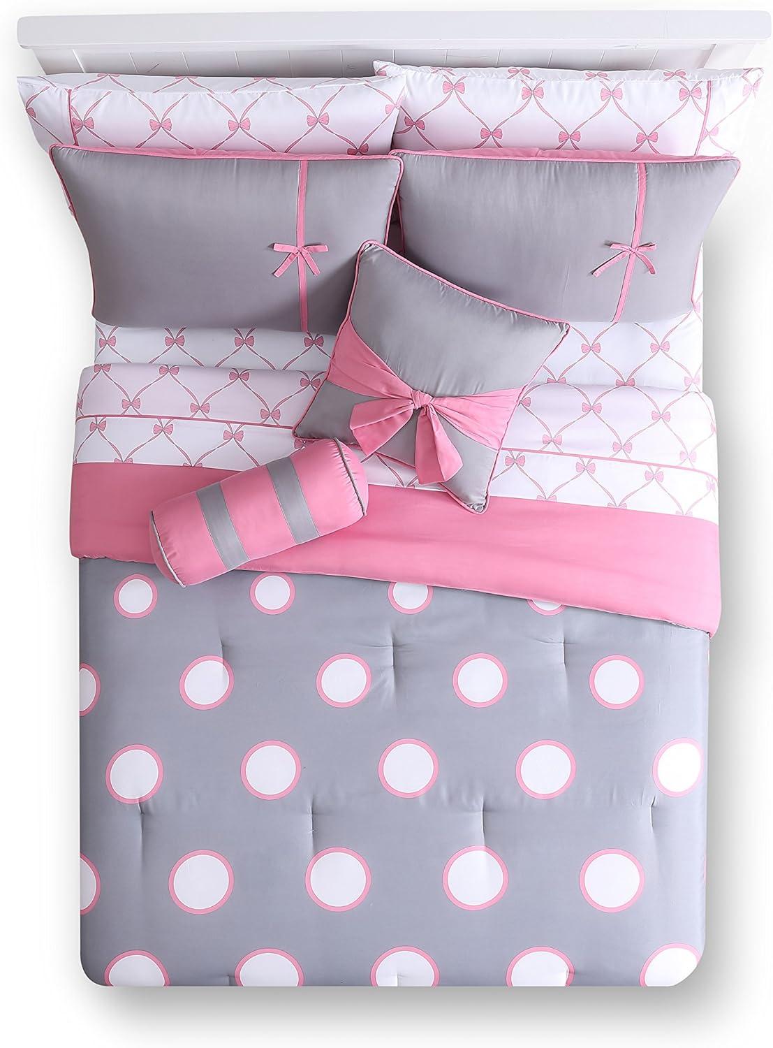 VCNY Sophie Polka Dot Bed-in-a-Bag Comforter Set