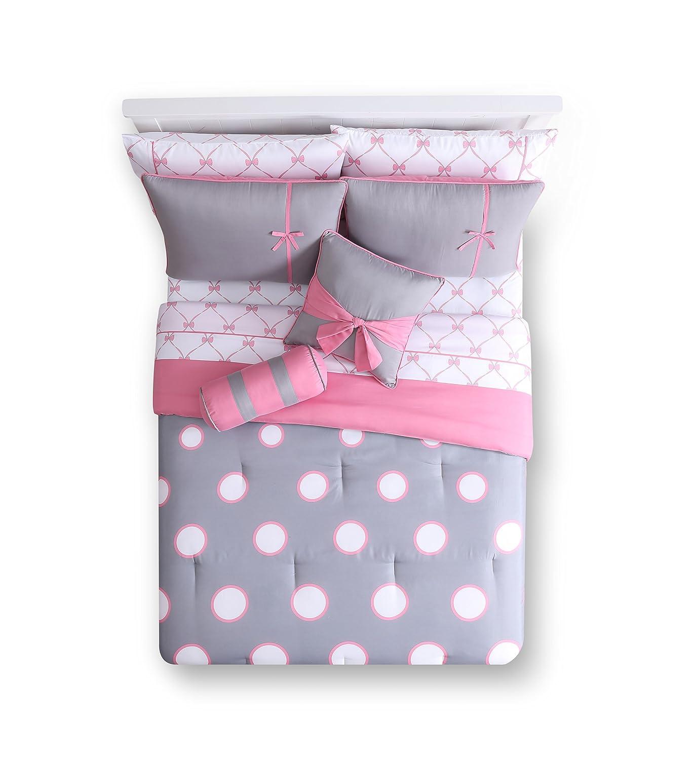VCNY Sophie Polka Dot Bed-in-a-Bag Comforter Set