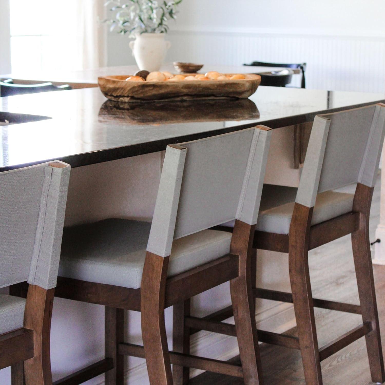 Nathan James Linus Set of 2 Counter Height Barstools Gray