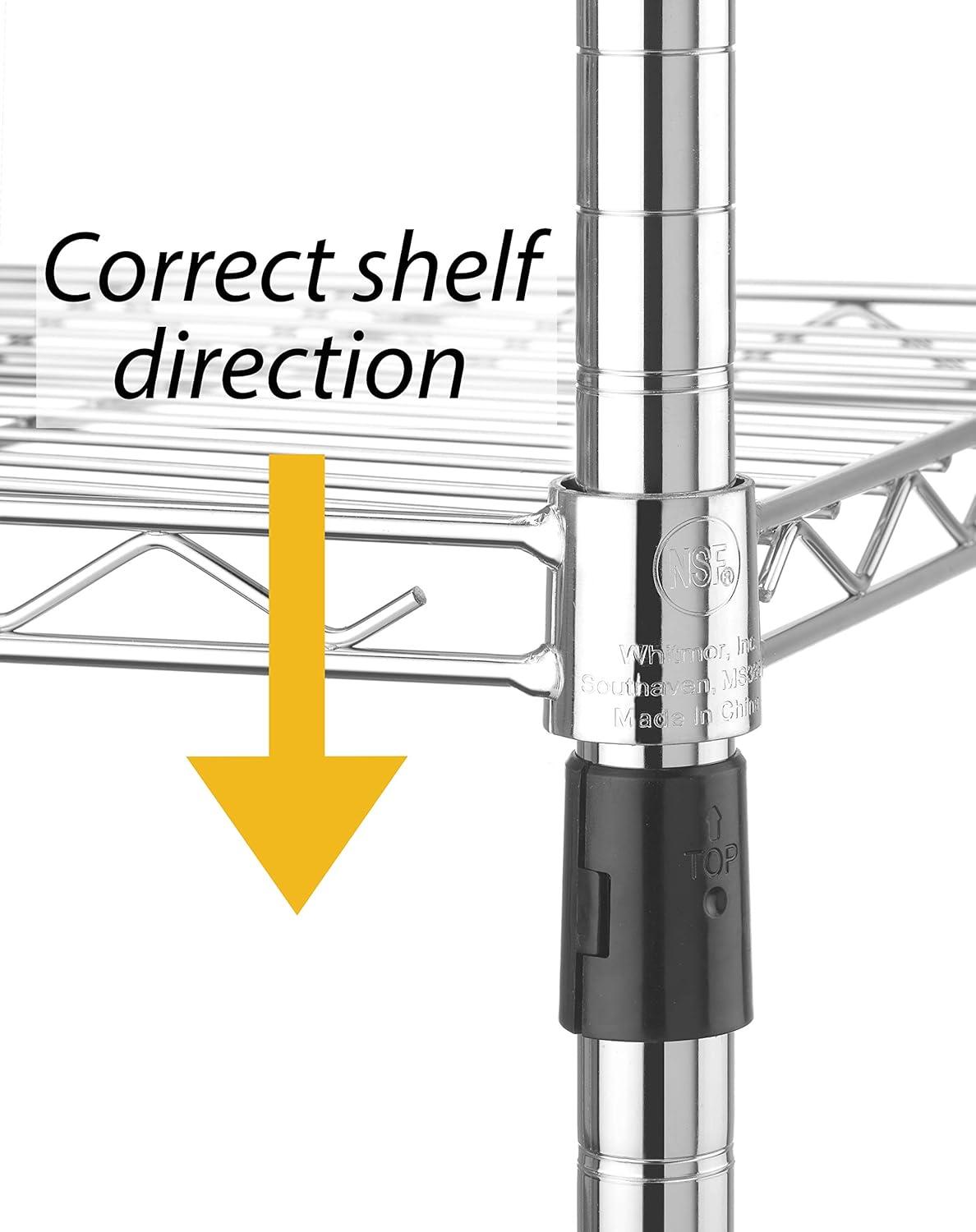 Whitmor SUPREME 3 TIER SHELVING-CHROME