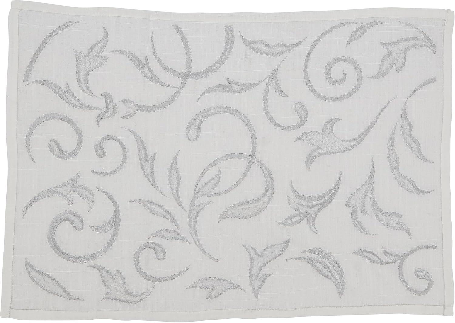 Saro Zensi Collection Polyester No Pattern Rectangle Placemat (Set of 4)