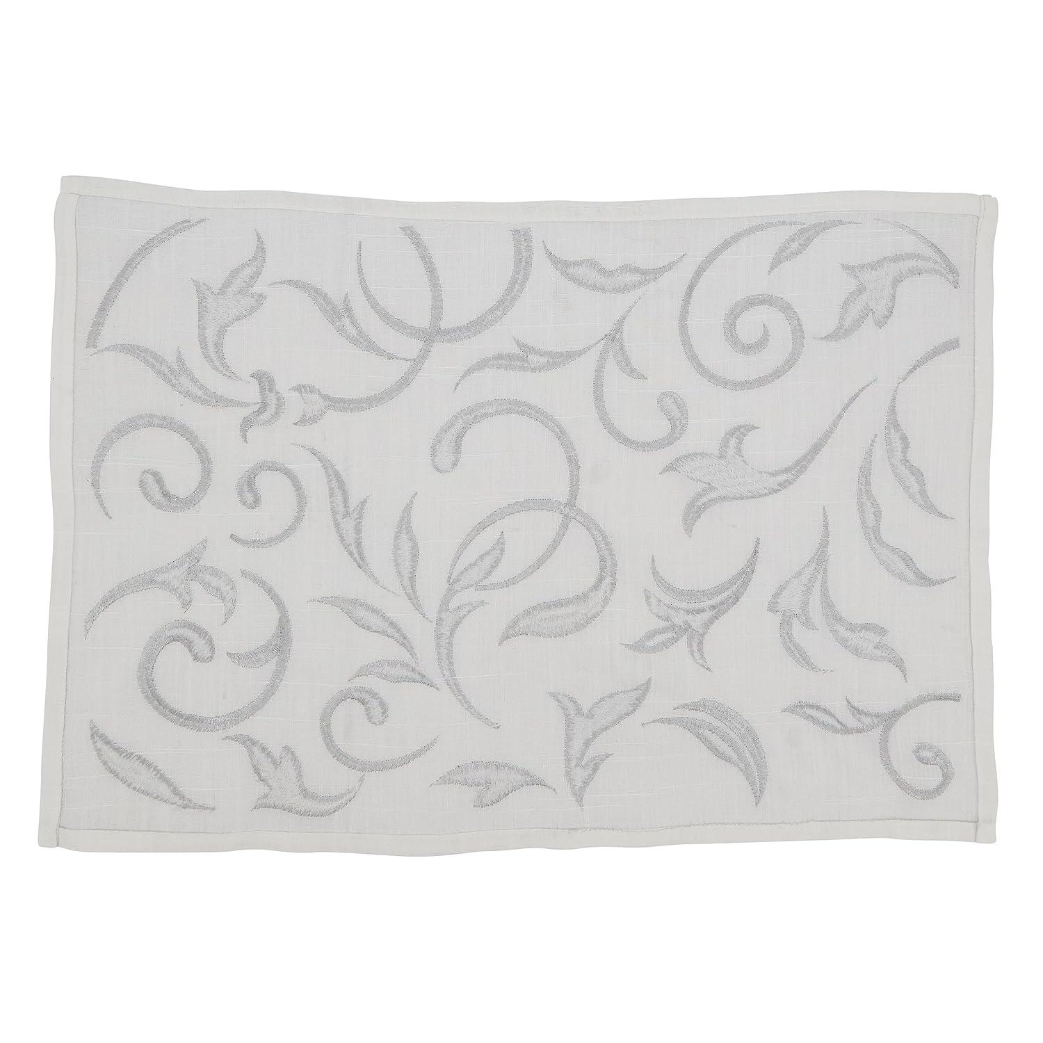 Saro Zensi Collection Polyester No Pattern Rectangle Placemat (Set of 4)