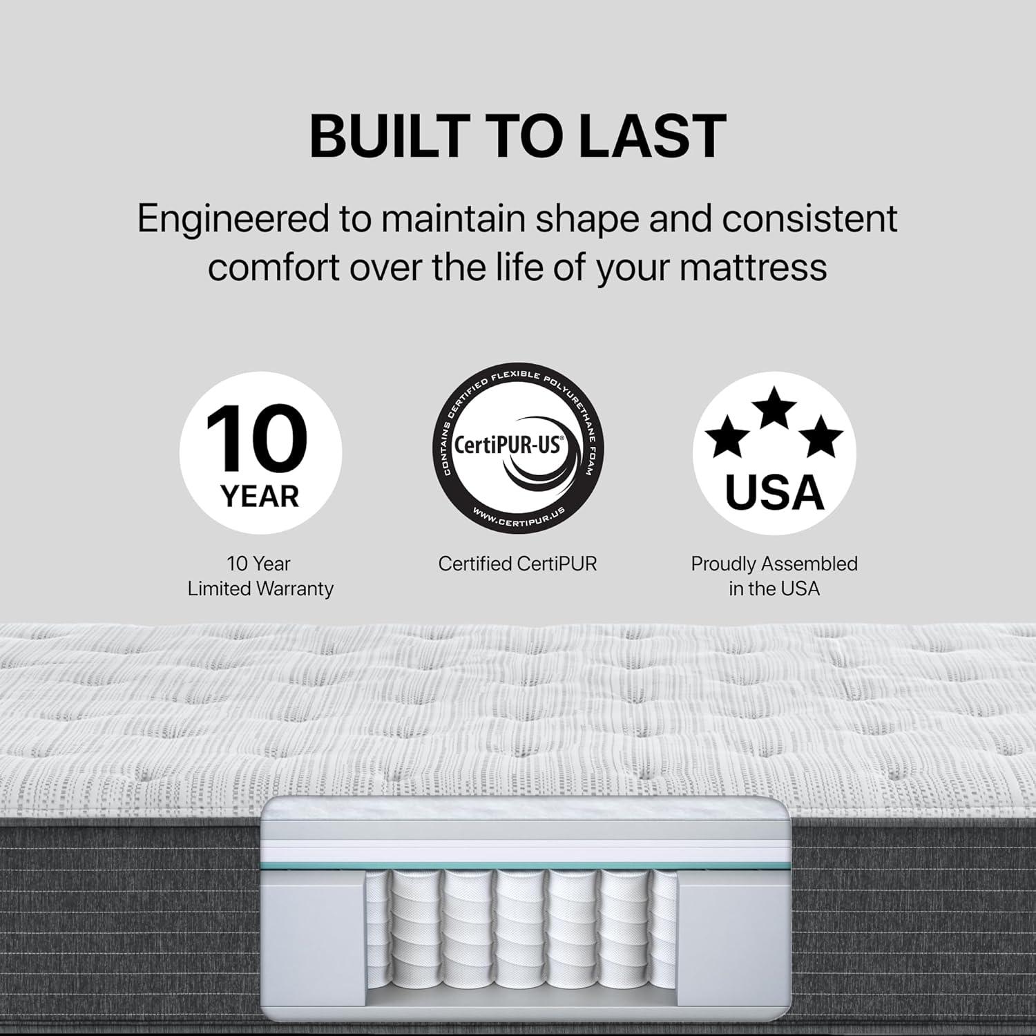 Beautyrest Silver BRS900 Medium 12" Innerspring Mattress