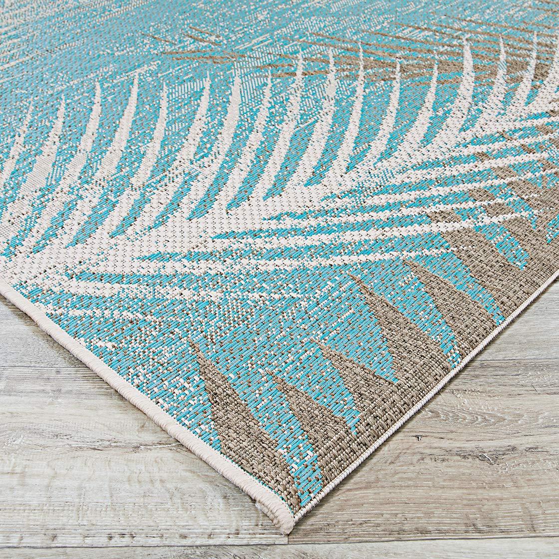 Couristan Monaco Alfombra con Palmeras Tropicales para Interior/exterior