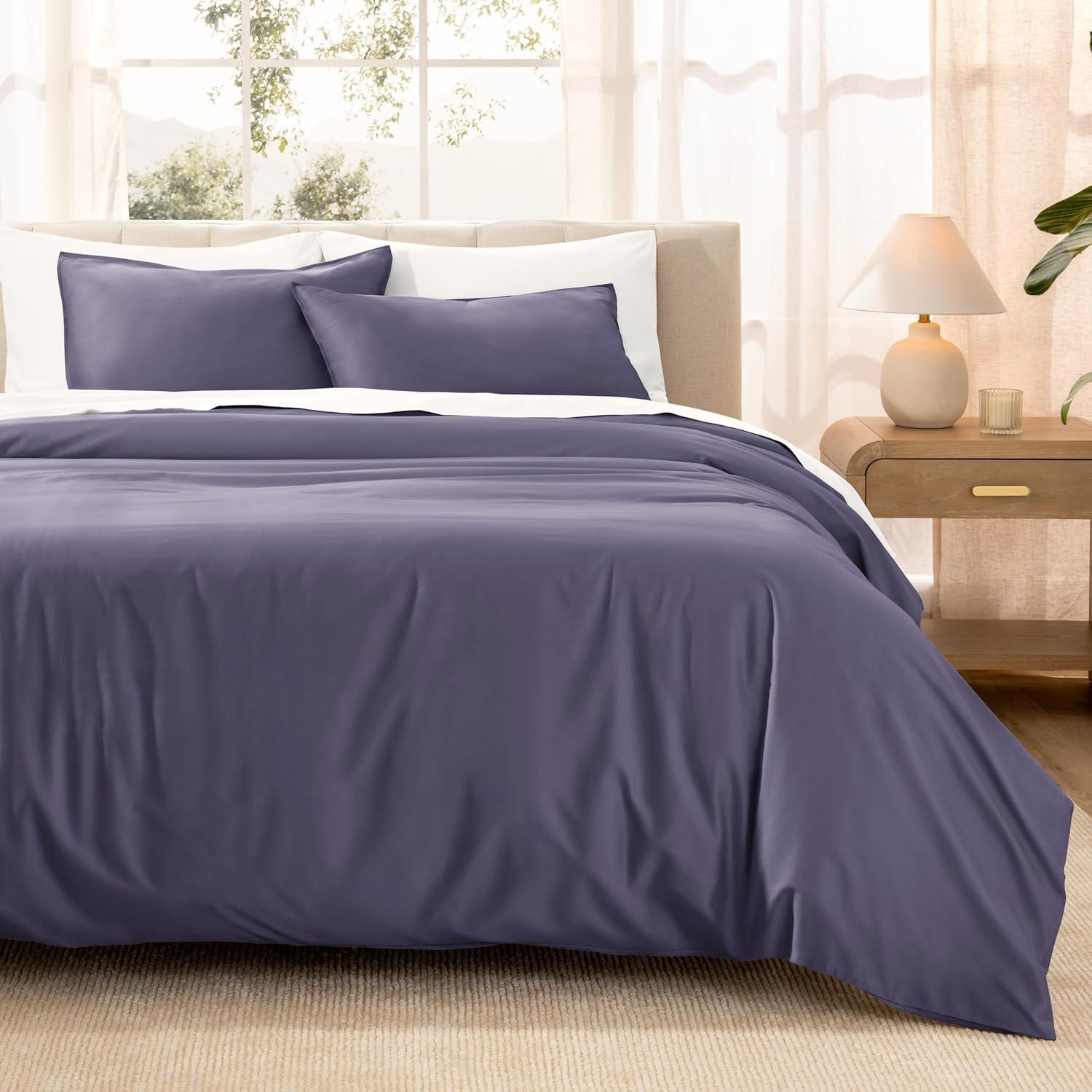 400 Thread Count Organic Cotton Sateen Duvet Cover Set
