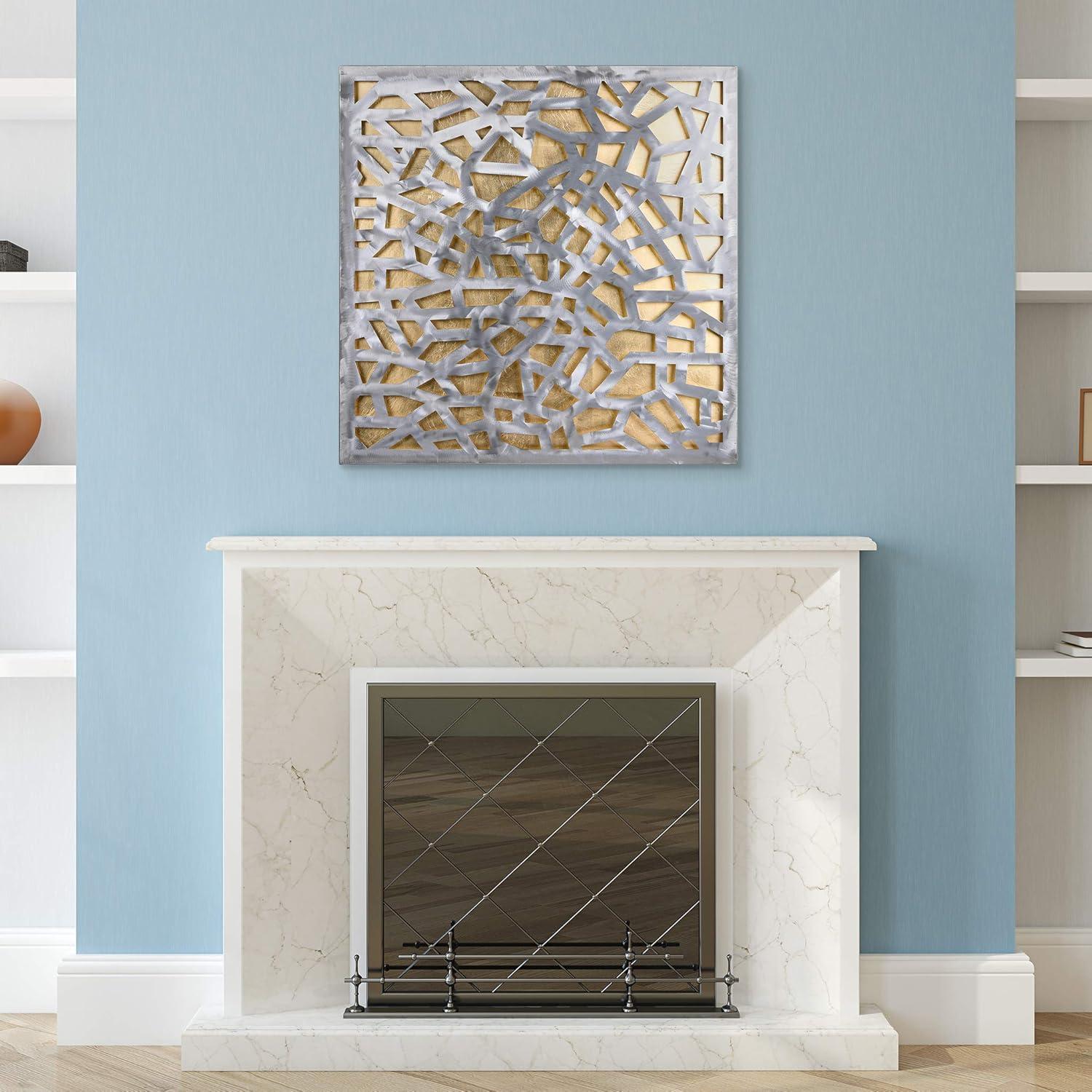 CG INTERNATIONAL TRADING Modern Abstract Wall Decor on Metal