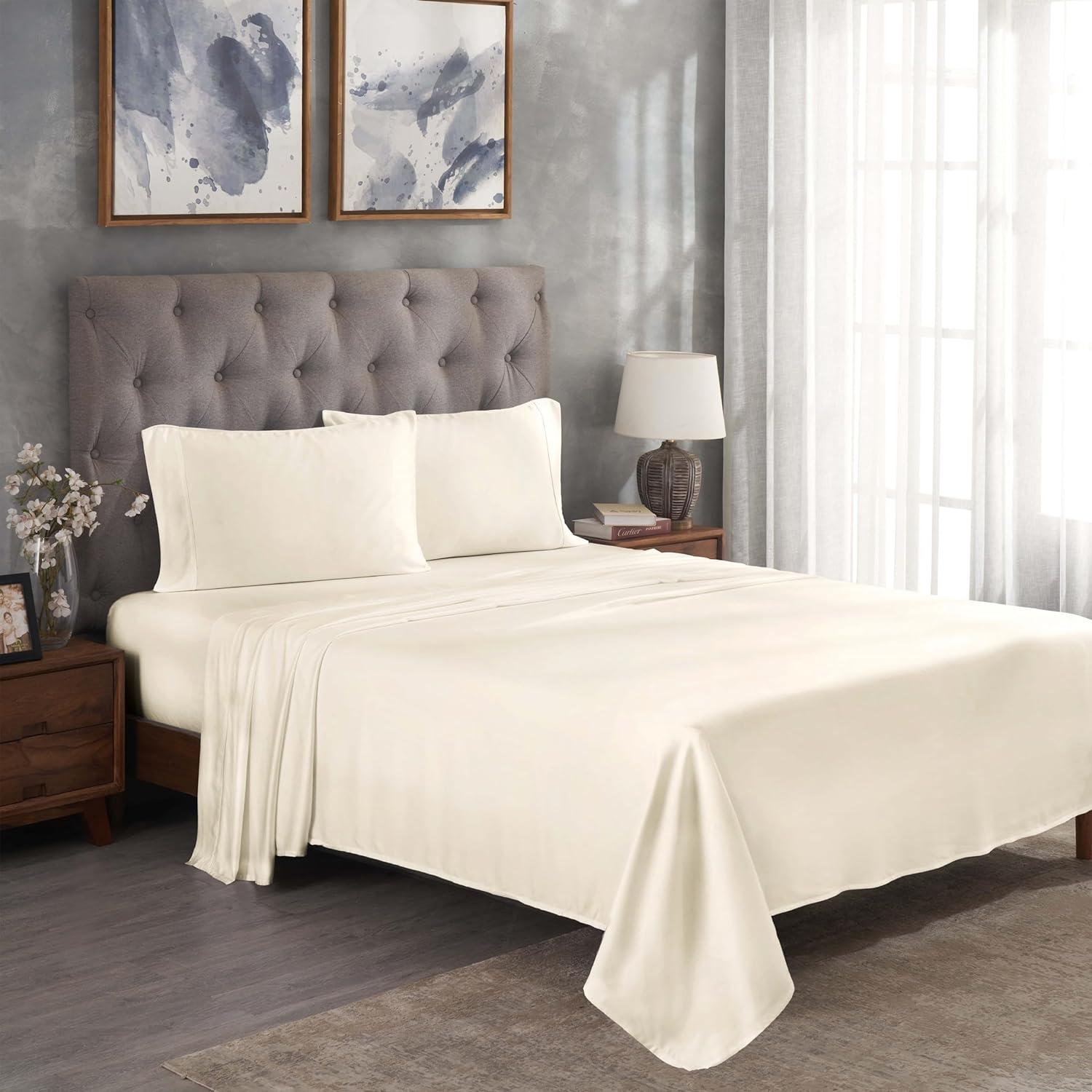 Ivory Organic Modal Deep Pocket Full Sheet Set