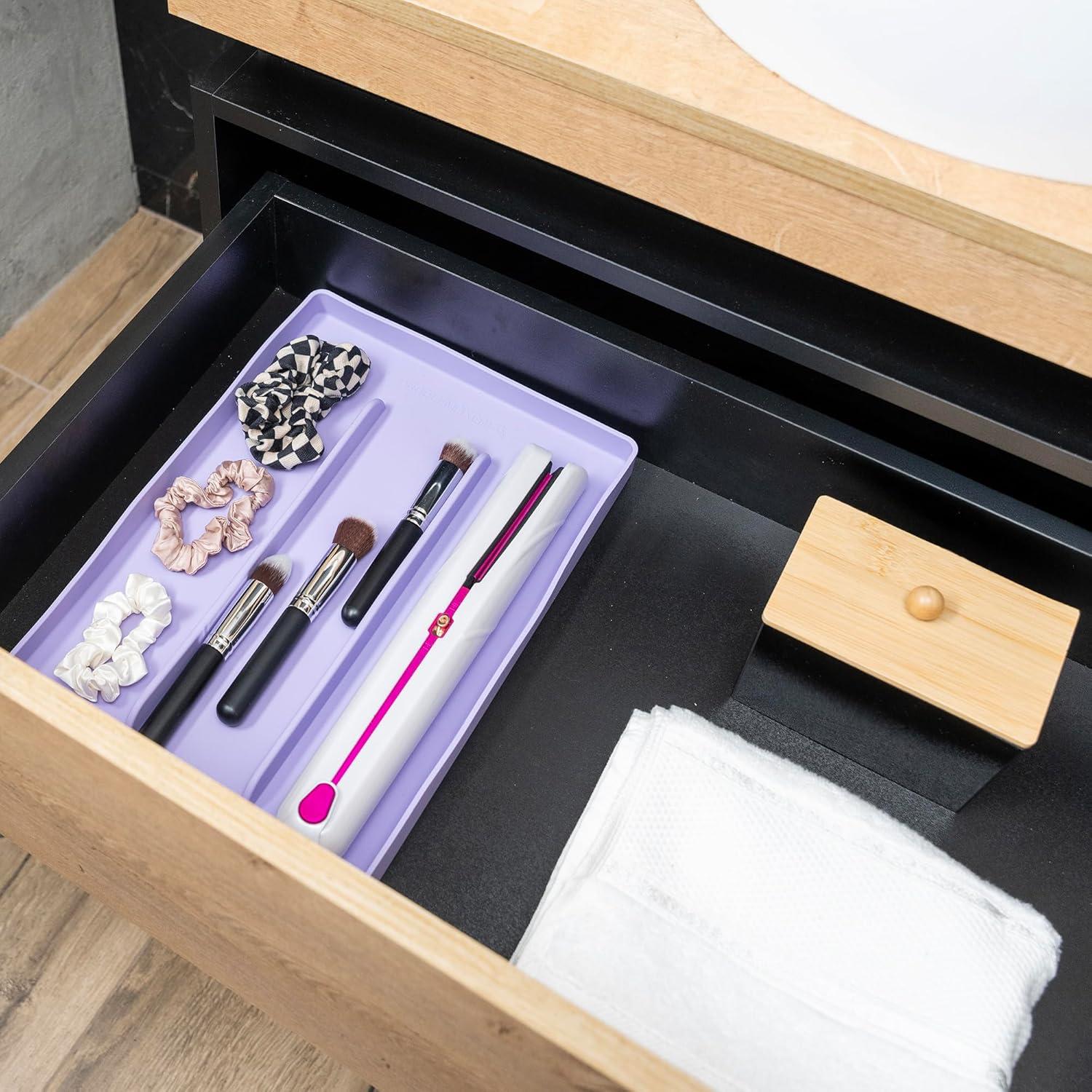 Silicone Hair Tool Organizer – Heat-Resistant Mat & Holder for Hair Dryers, Blow Dryers, and Hot Tools, Ideal for Countertops & Vanities (14.75" x 9.5" x 1")