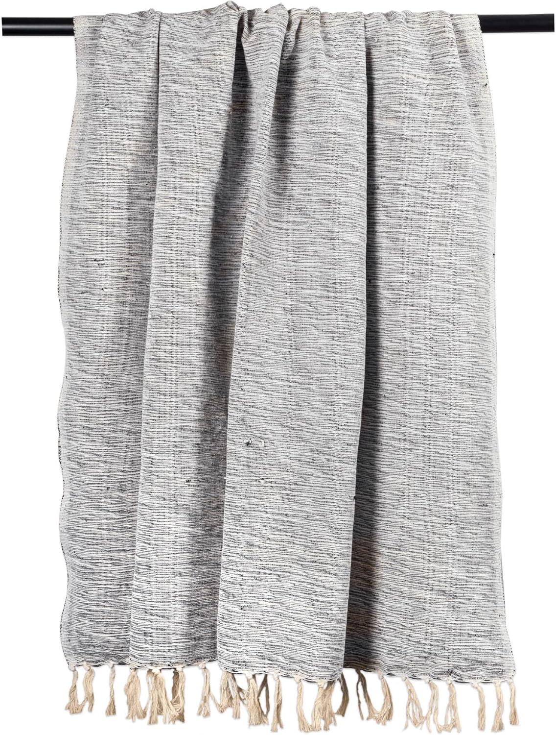 Black Variegated Throw