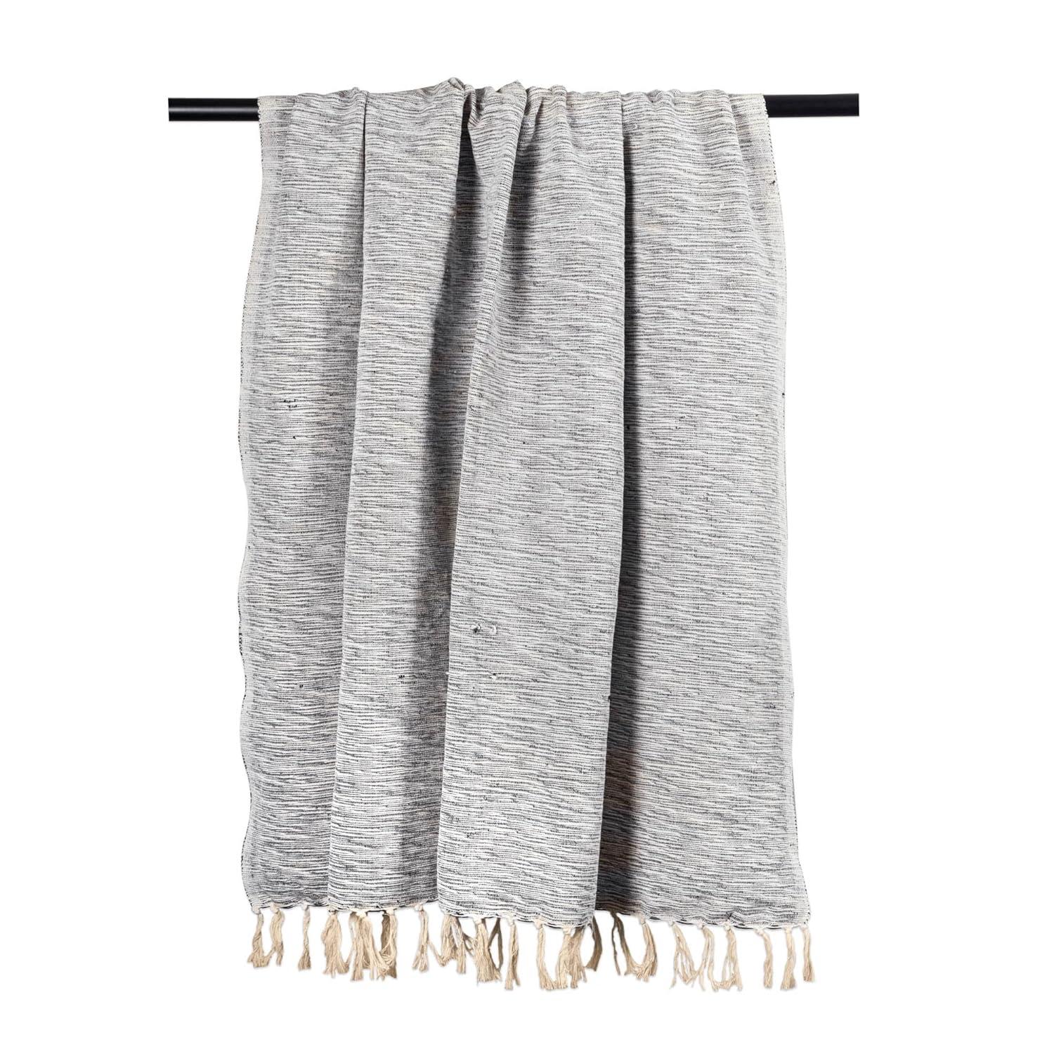 Black Variegated Throw