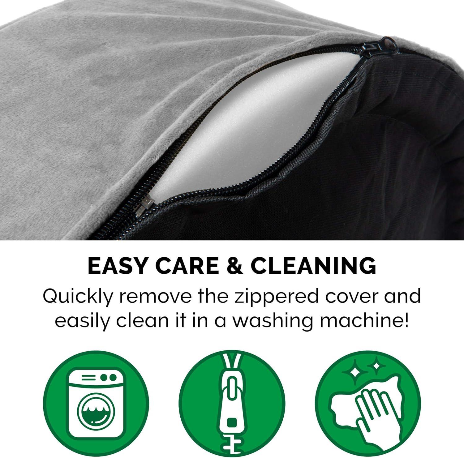 FurHaven Plush & Velvet Oval Dog Bed