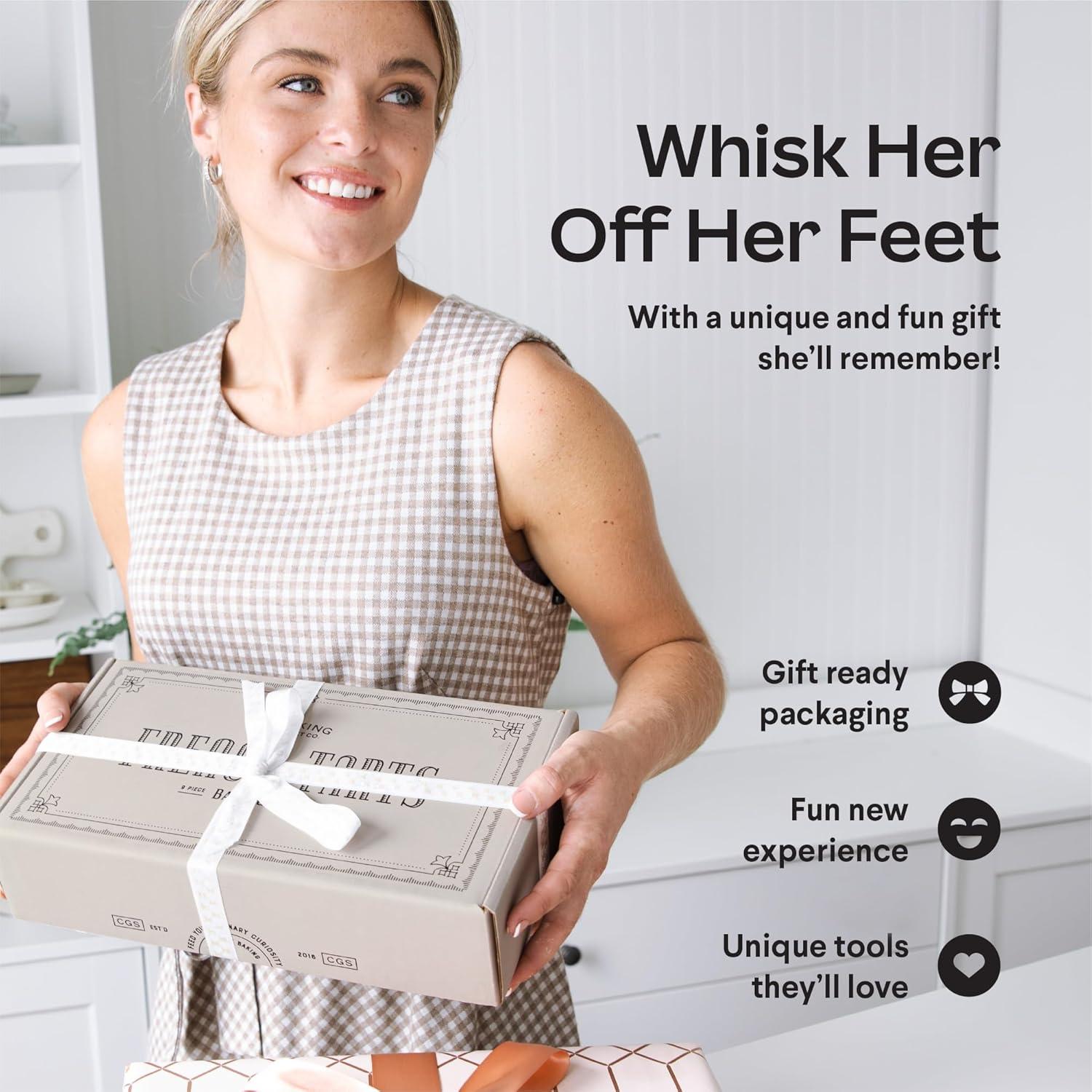 Cooking Gift Set Co | French Tart Baking Kit | Baking Gifts for Mom, Sister, & Friends | Unique French Gifts