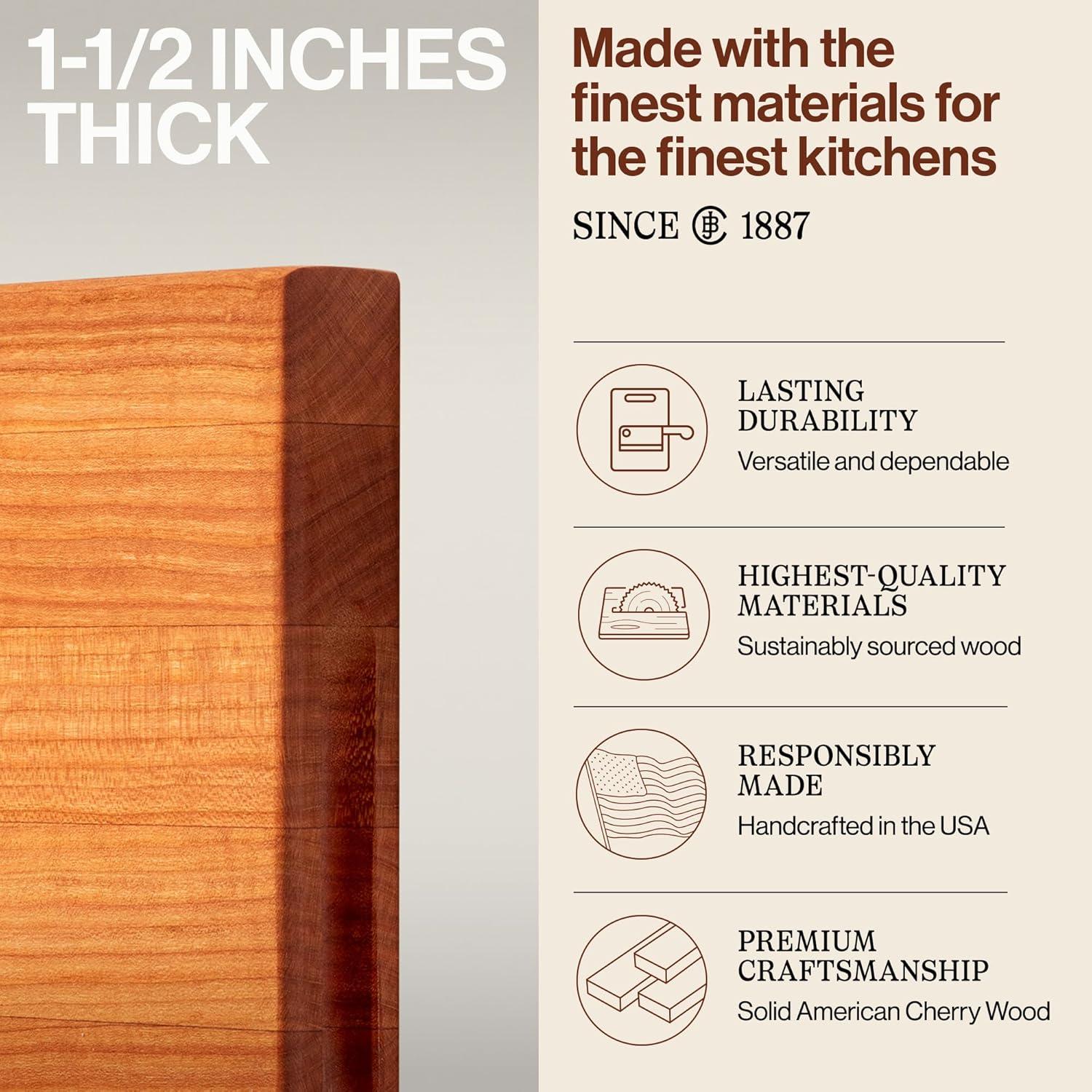 John Boos 18"x12" Reversible Cherry Cutting Board