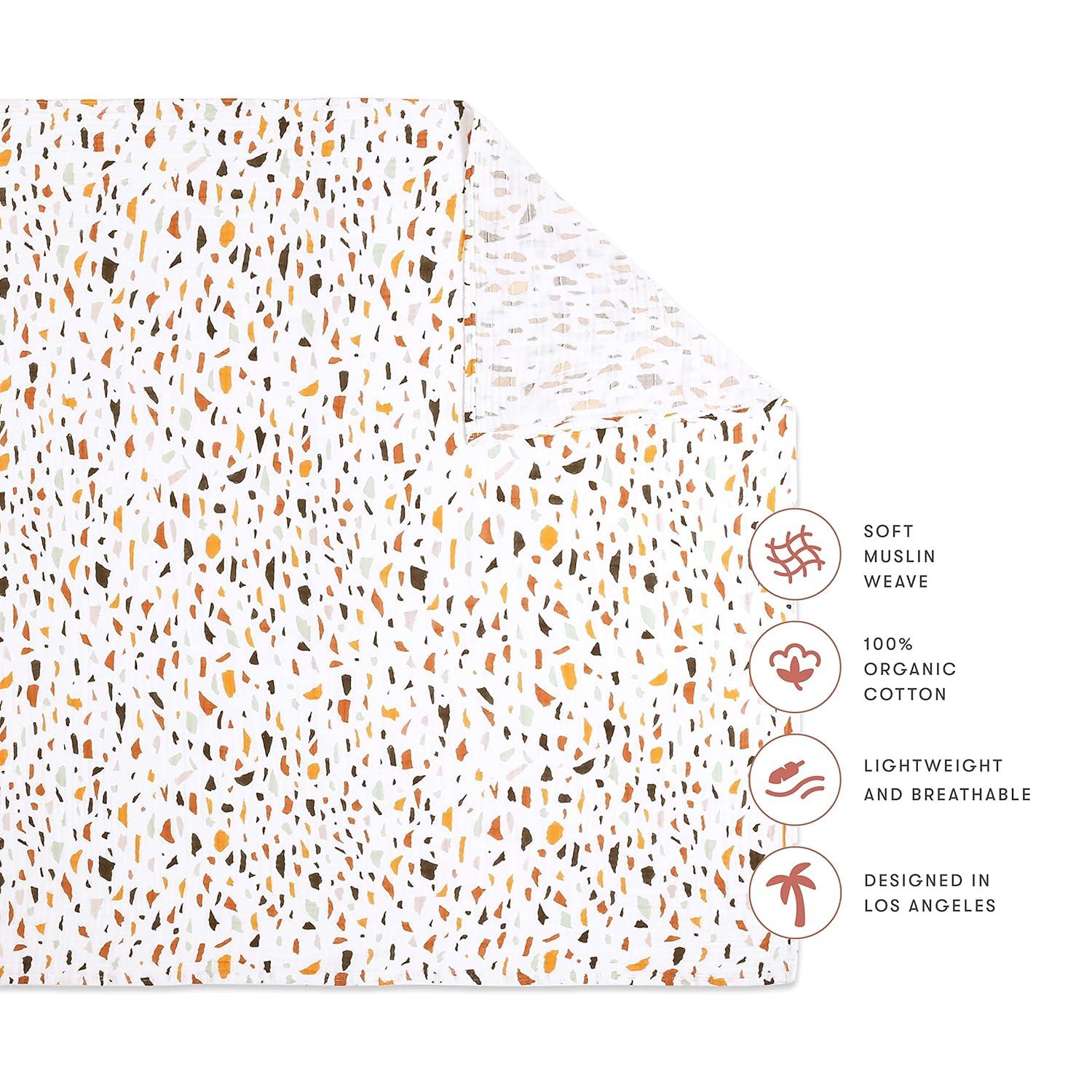 babyletto Terrazzo Muslin Swaddle | Birch Lane