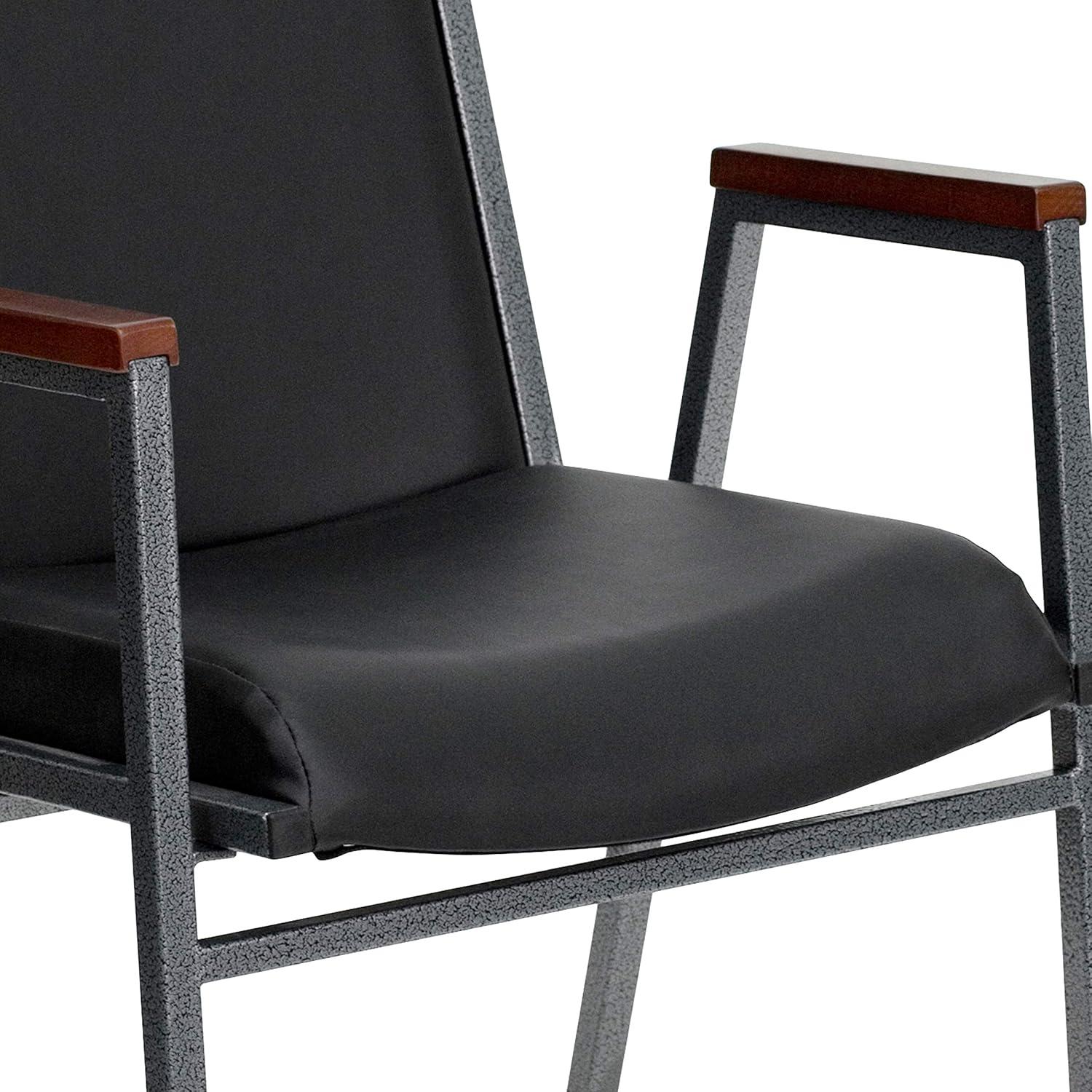 Flash Furniture Aliya Heavy Duty Stack Chair with Arms (Set of 4)