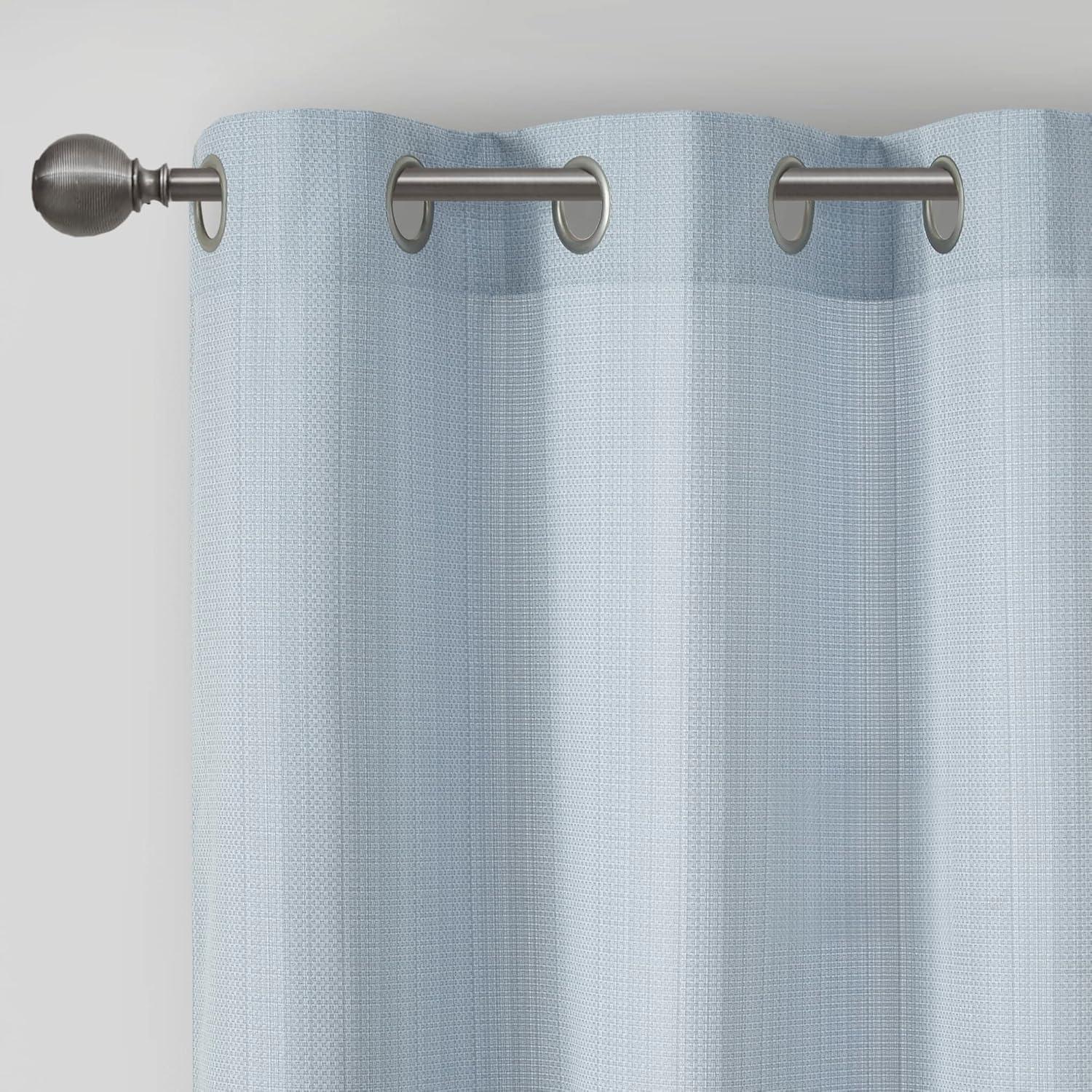 Madison Park Galen Basketweave Room Darkening Curtain Panel Pair (Set of 2)