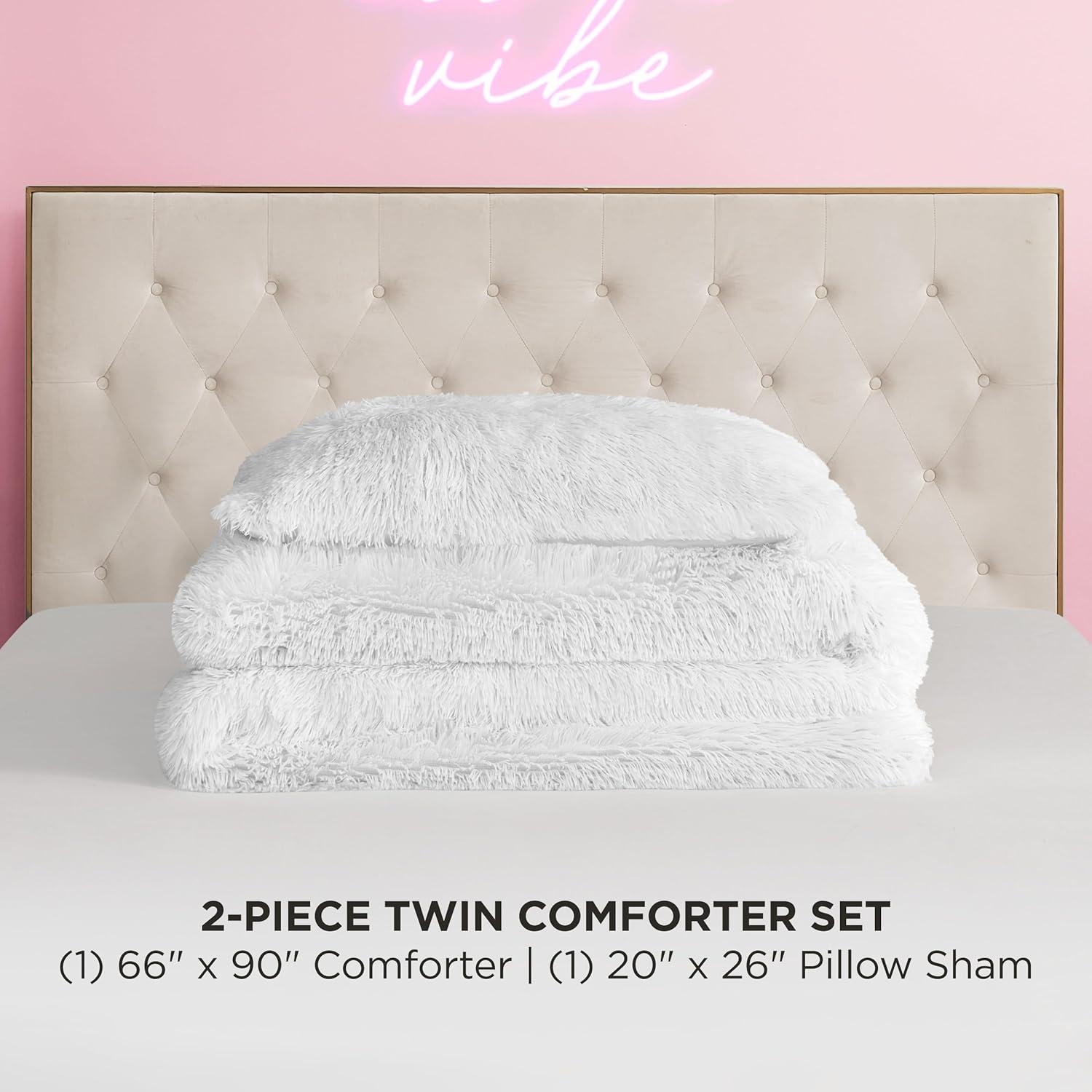 Juicy Couture Juicy Couture Shaggy Faux Fur Comforter & Shams Bedding Sets