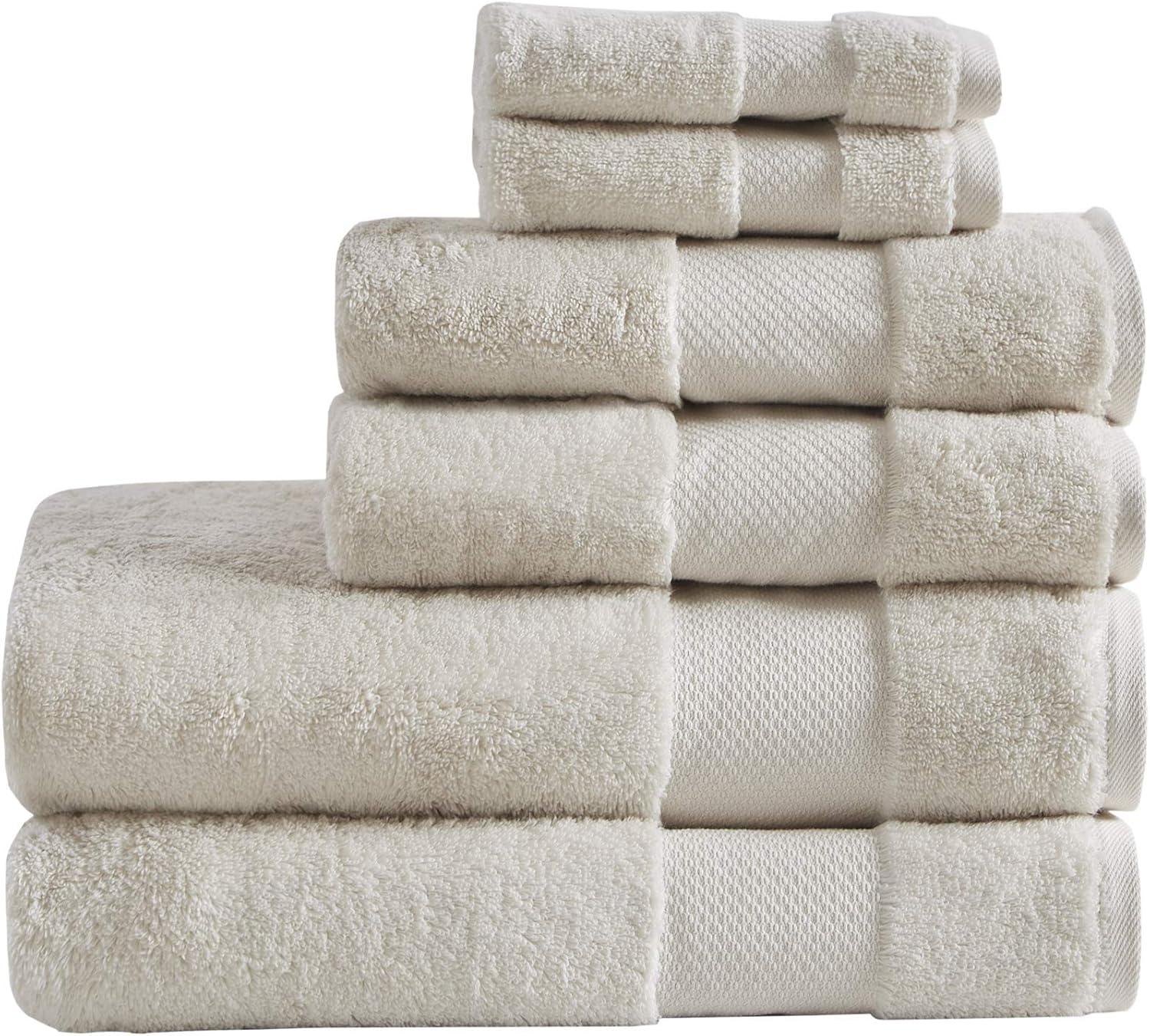 Turkish 6 Piece 100% Cotton Oversized Towel Set