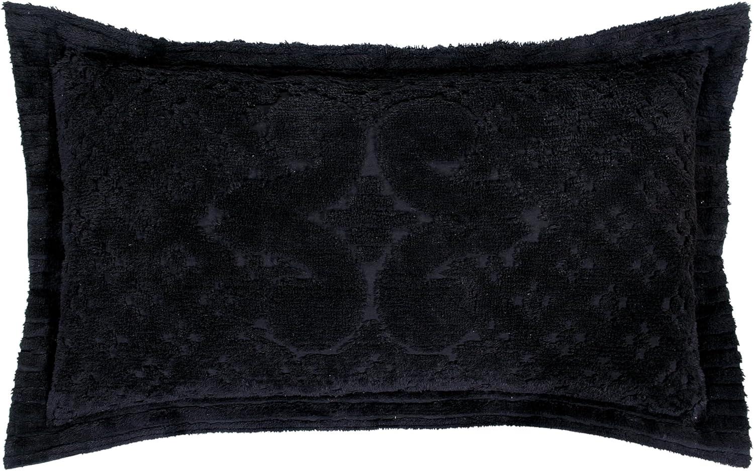 Better Trends Ashton Collection 100% Cotton Tufted Pillow Sham with Medallion Pattern, Machine Washable Pillow Cover for All Season