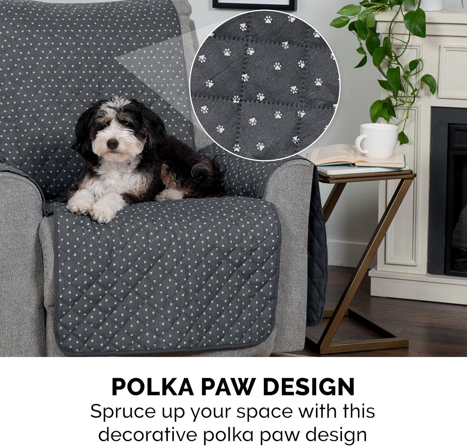 FurHaven Reversible Water-Resistant Small Sofa Loveseat Cover Furniture Protector