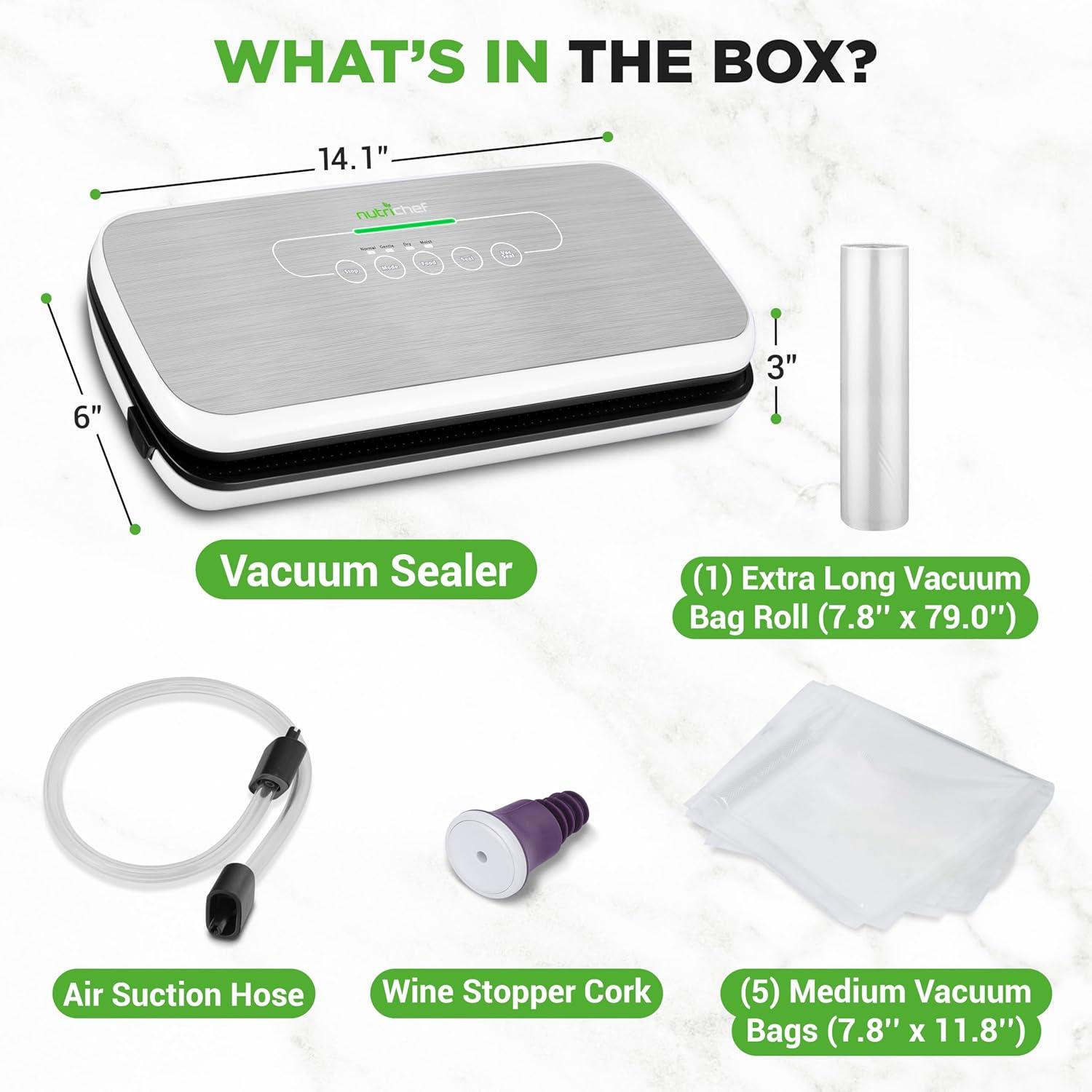 NutriChef Automatic Food Vacuum Sealer