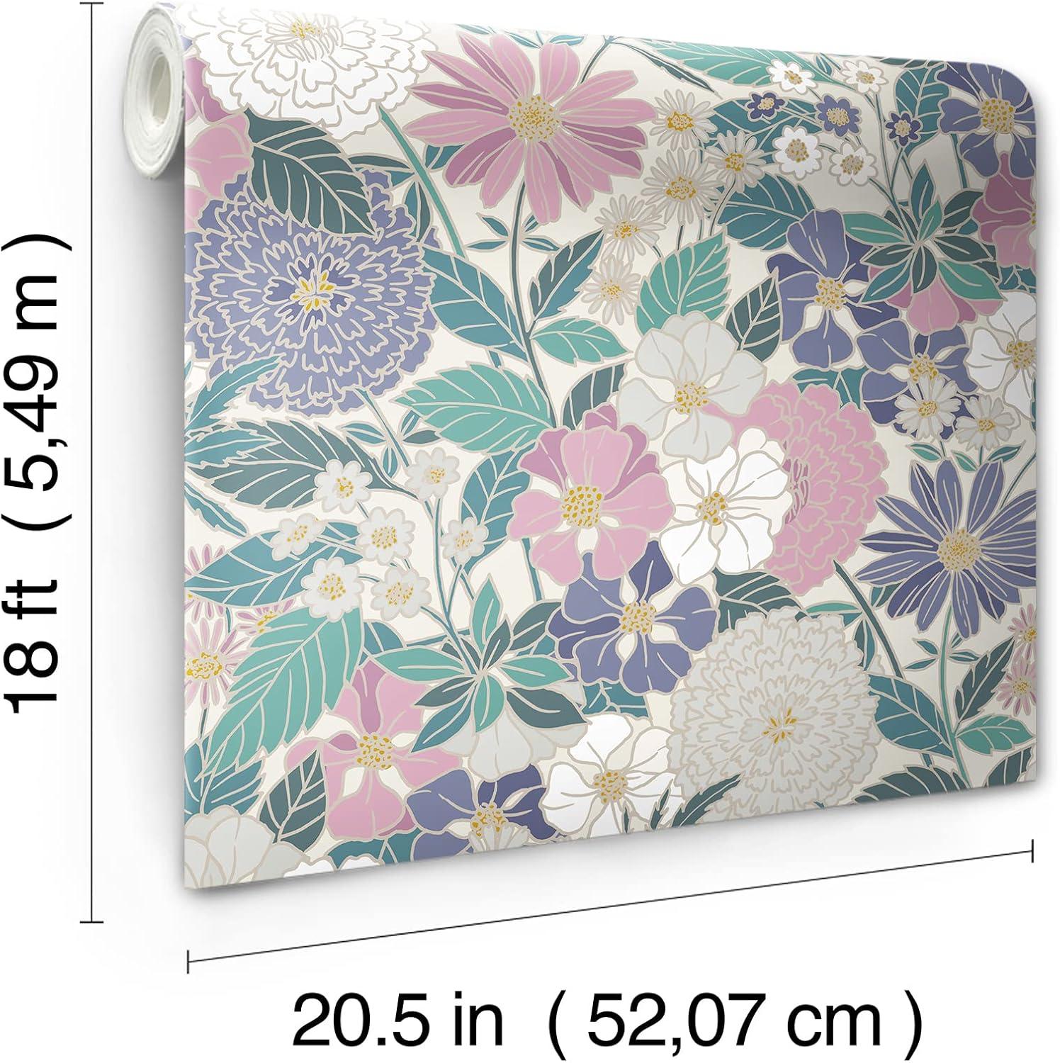 Peel & Stick Floral Roll