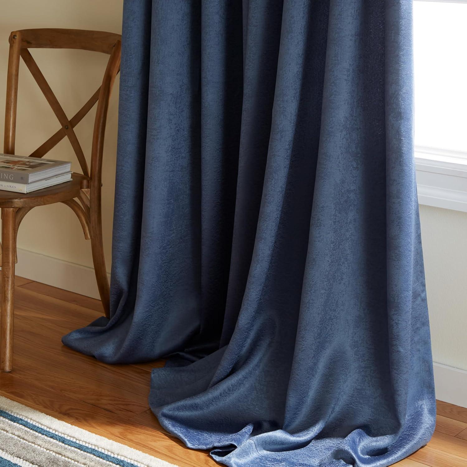 Kochi Light Filtering Linen Blend Grommet Top Curtain Panel Pair